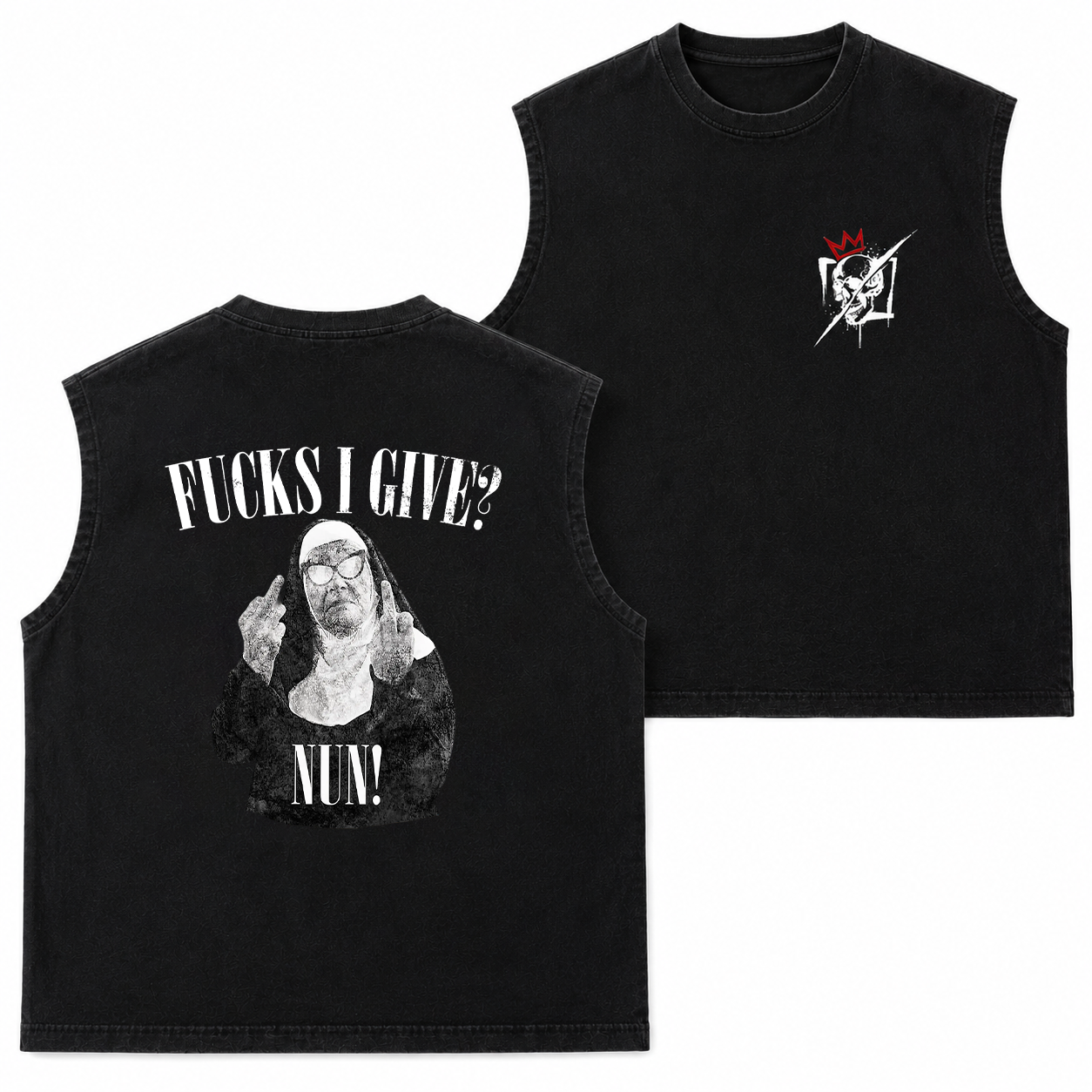 Fucks I Give Rebel Nun Graphic T-Shirt & Hoodie