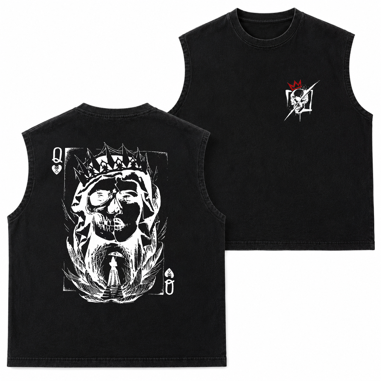 Skull King Playing Card Graphic T-Shirt & Hoodie