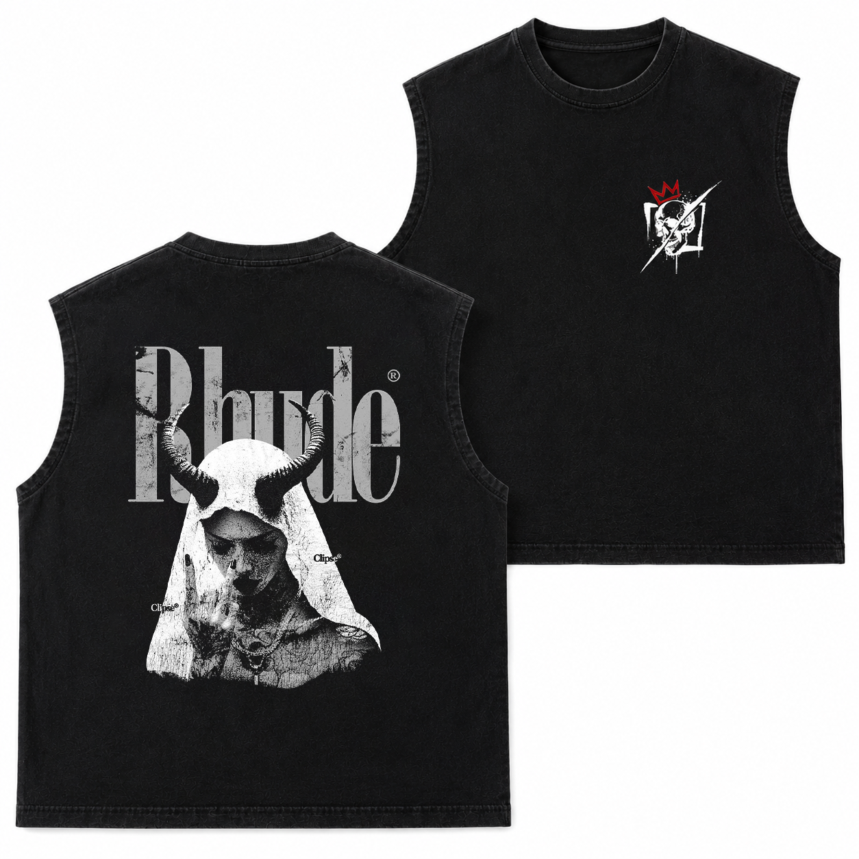 Rude Horned Nun Gothic Graphic T-Shirt & Hoodie