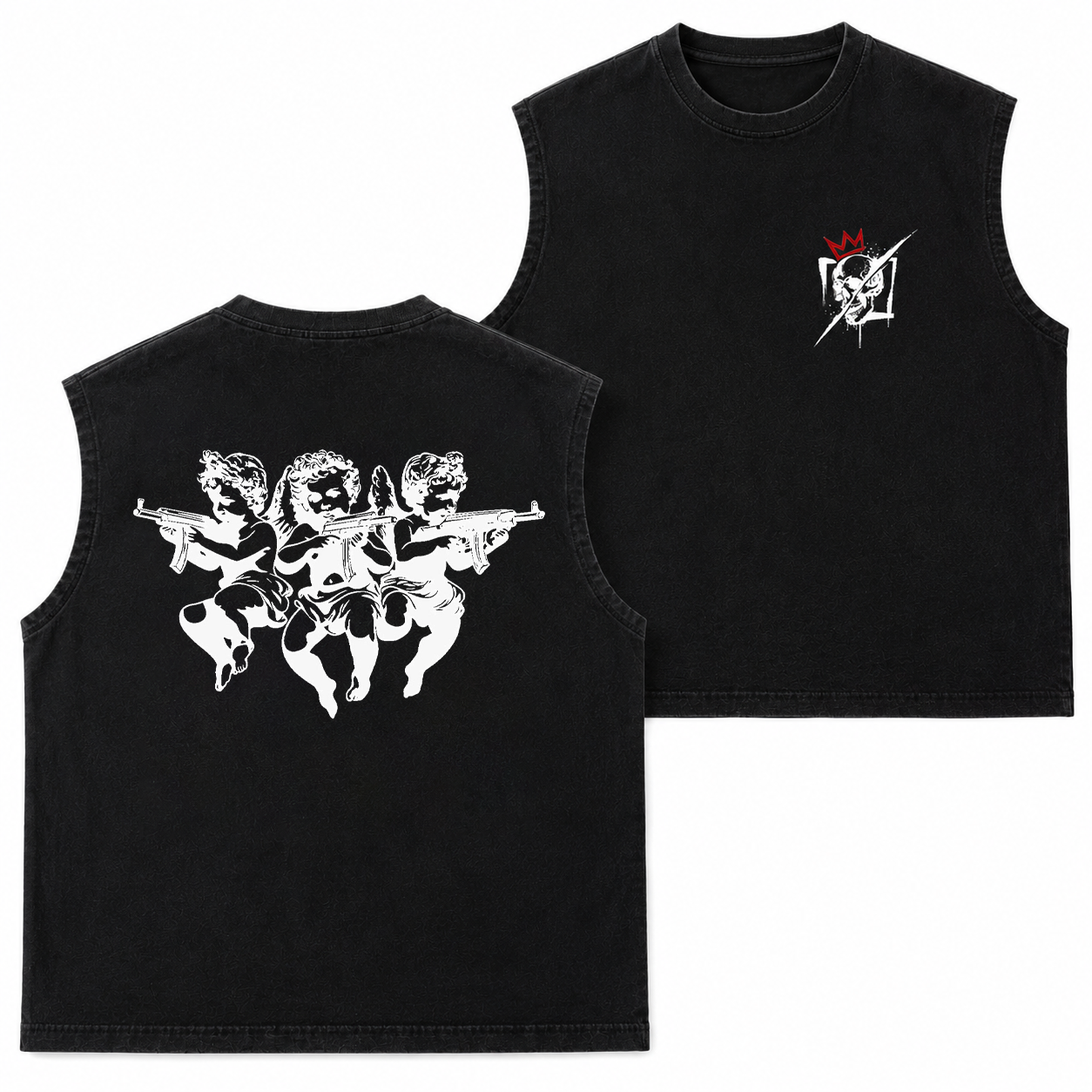 Armed Cherub Angels Graphic T-Shirt & Hoodie
