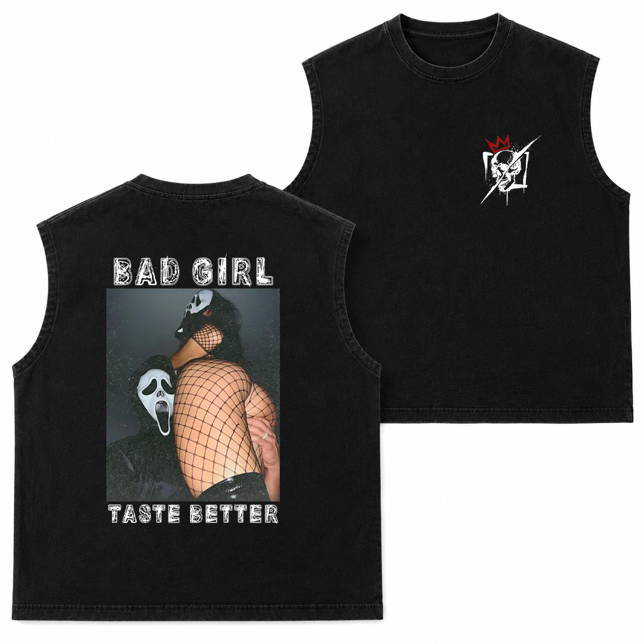 Bad Girl Fishnet Pin-Up Graphic T-Shirt & Hoodie