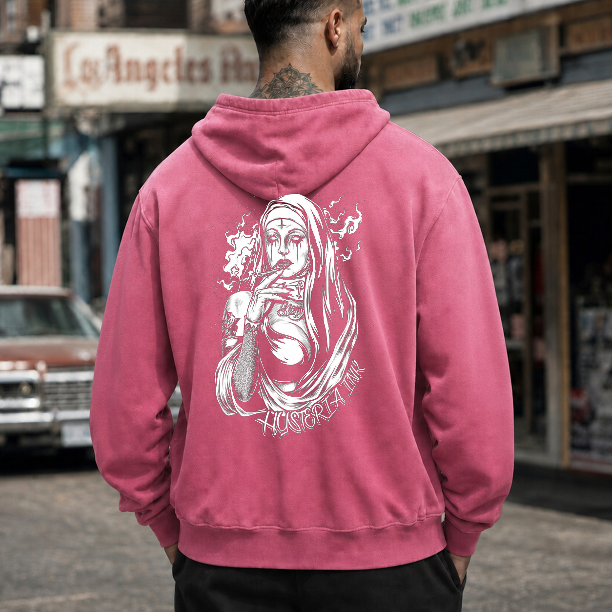 Smoking Nun Gothic Graphic T-Shirt & Hoodie