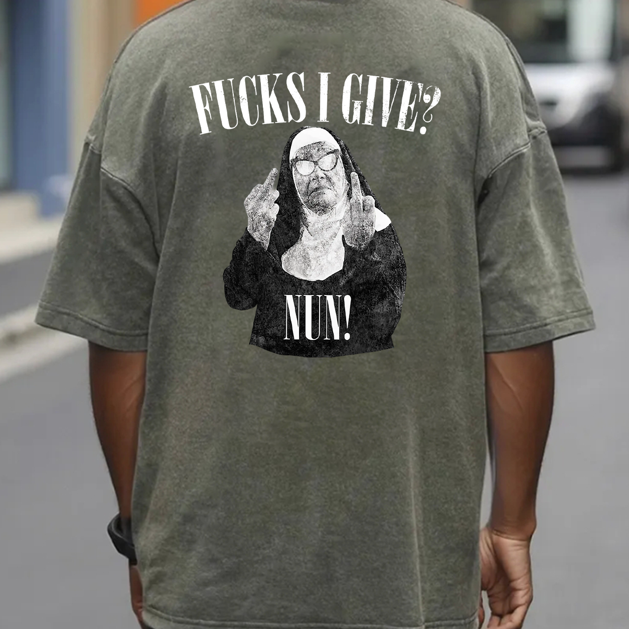 Fucks I Give Rebel Nun Graphic T-Shirt & Hoodie