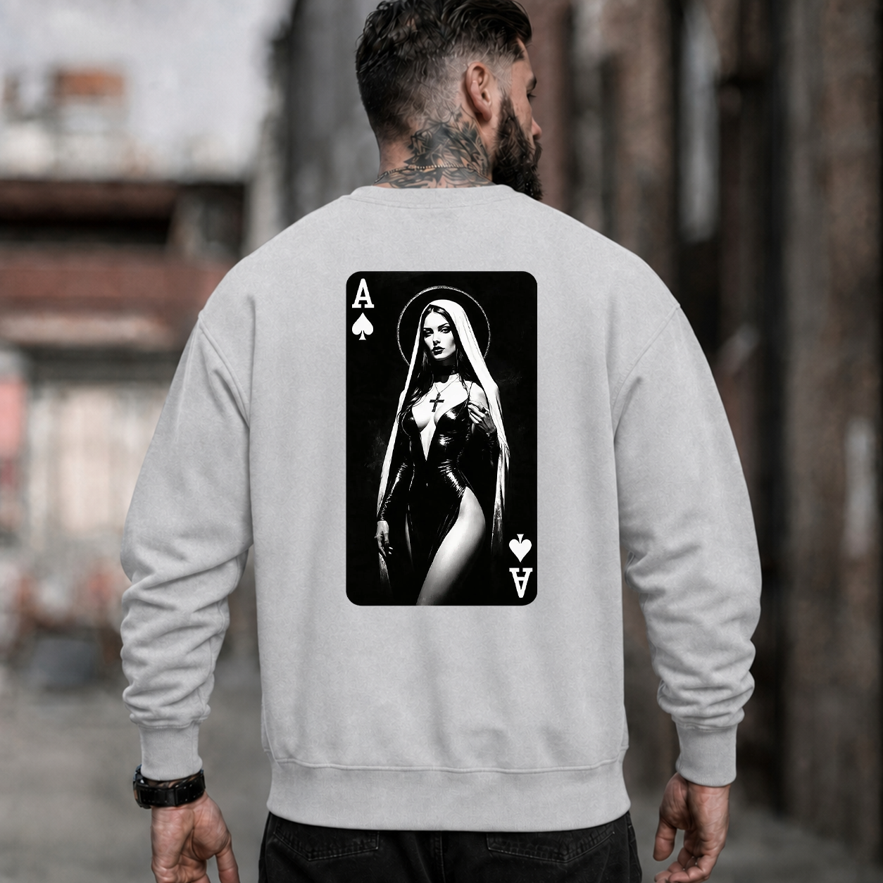 Gothic Nun Ace of Spades T-Shirt & Hoodie