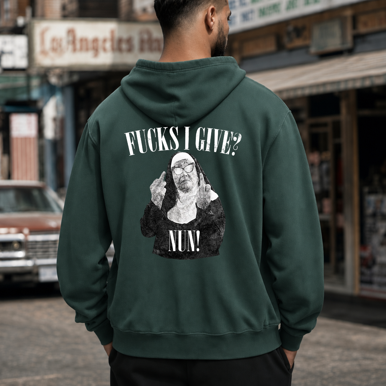 Fucks I Give Rebel Nun Graphic T-Shirt & Hoodie