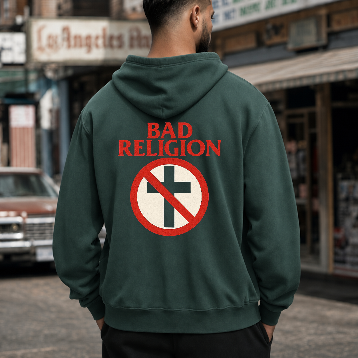 Bad Religion Anti-Cross Graphic T-Shirt & Hoodie