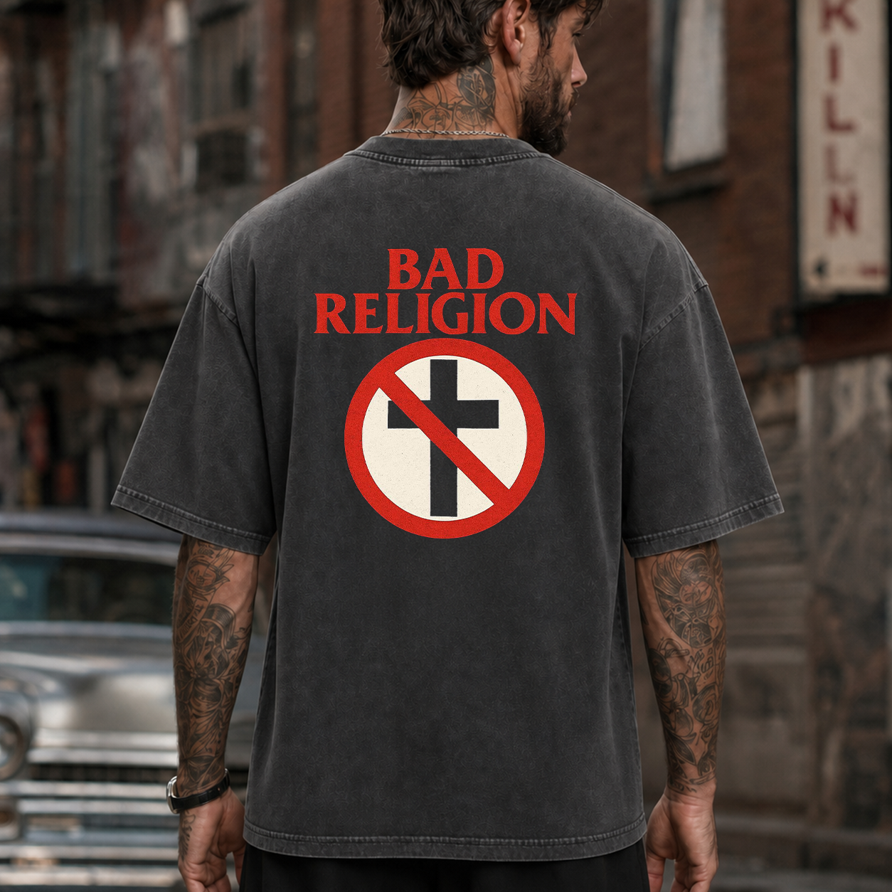 Bad Religion Anti-Cross Graphic T-Shirt & Hoodie