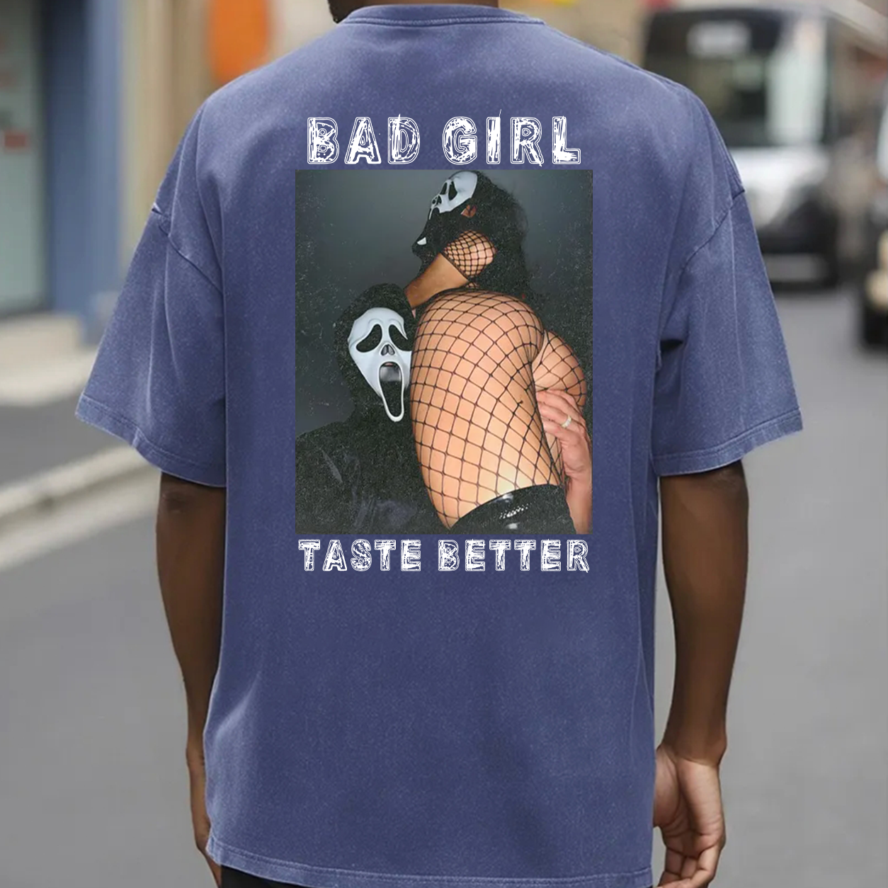 Bad Girl Fishnet Pin-Up Graphic T-Shirt & Hoodie