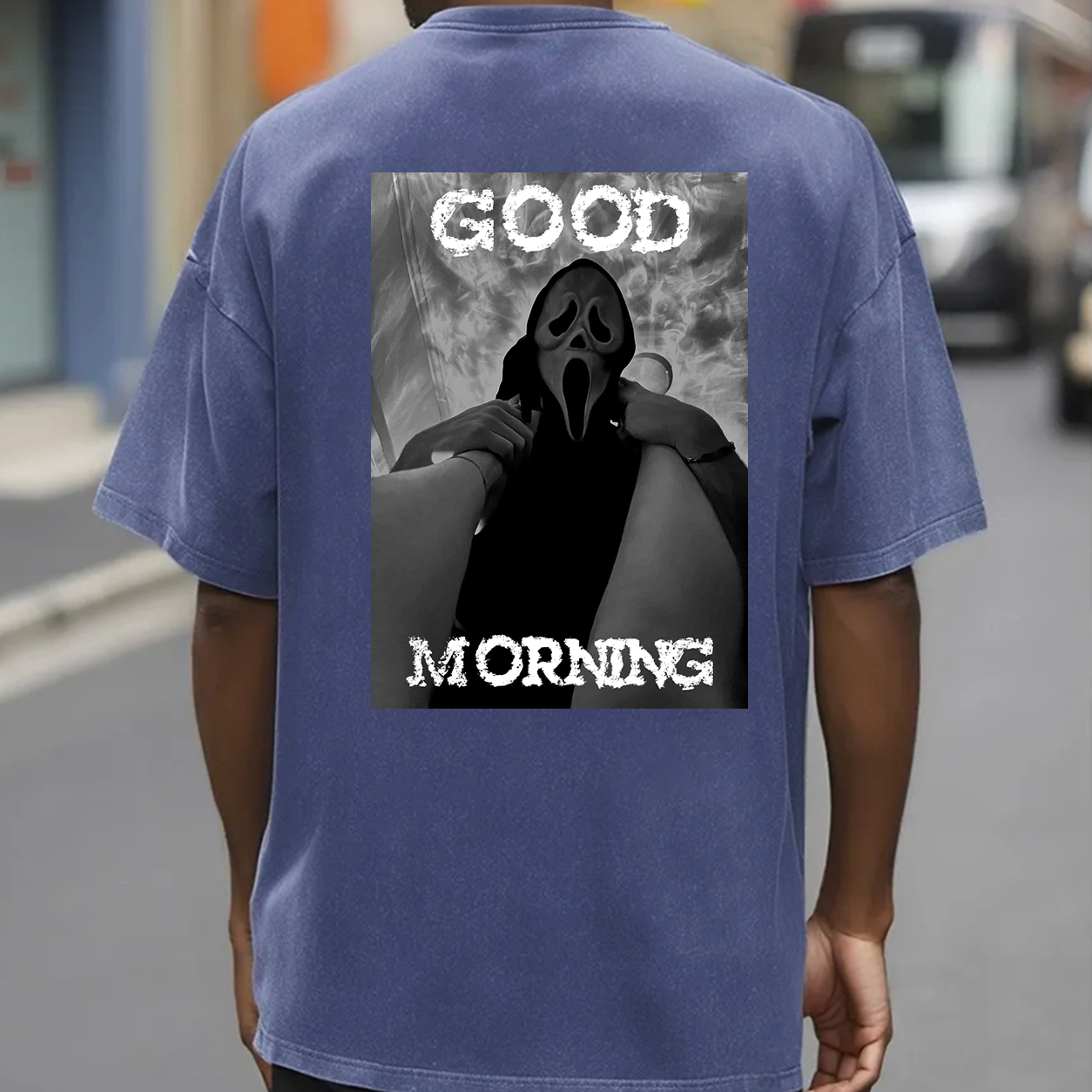 Good Morning Scream Mask Horror T-Shirt & Hoodie
