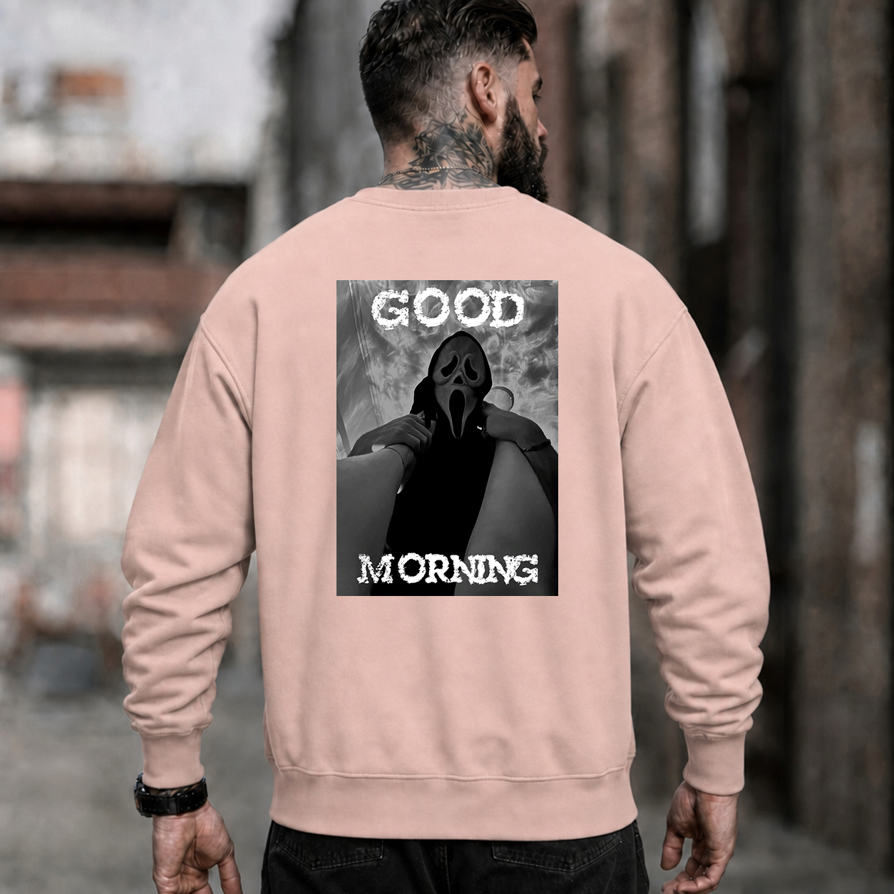 Good Morning Scream Mask Horror T-Shirt & Hoodie