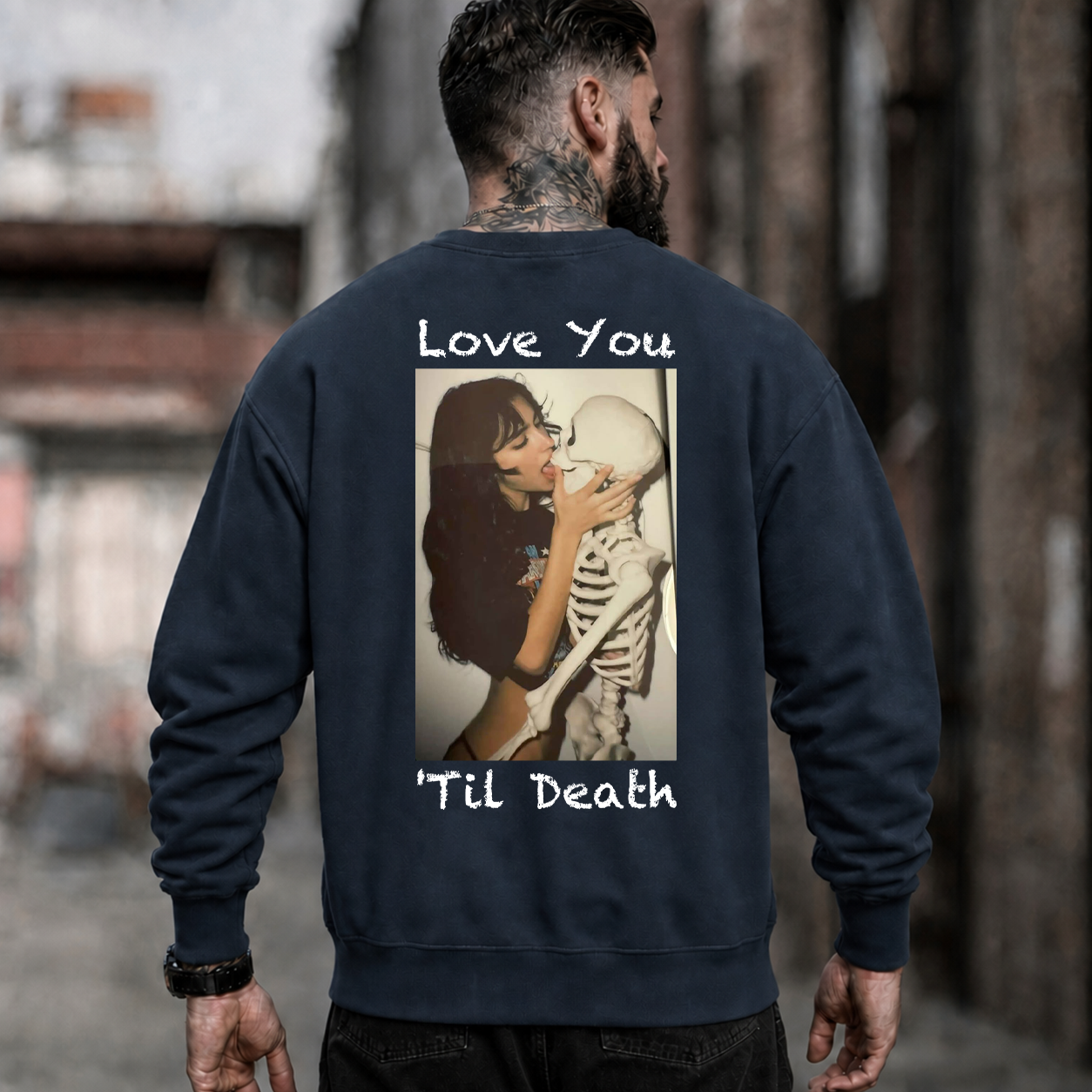 Love You Till Death Skeleton Kiss T-Shirt & Hoodie