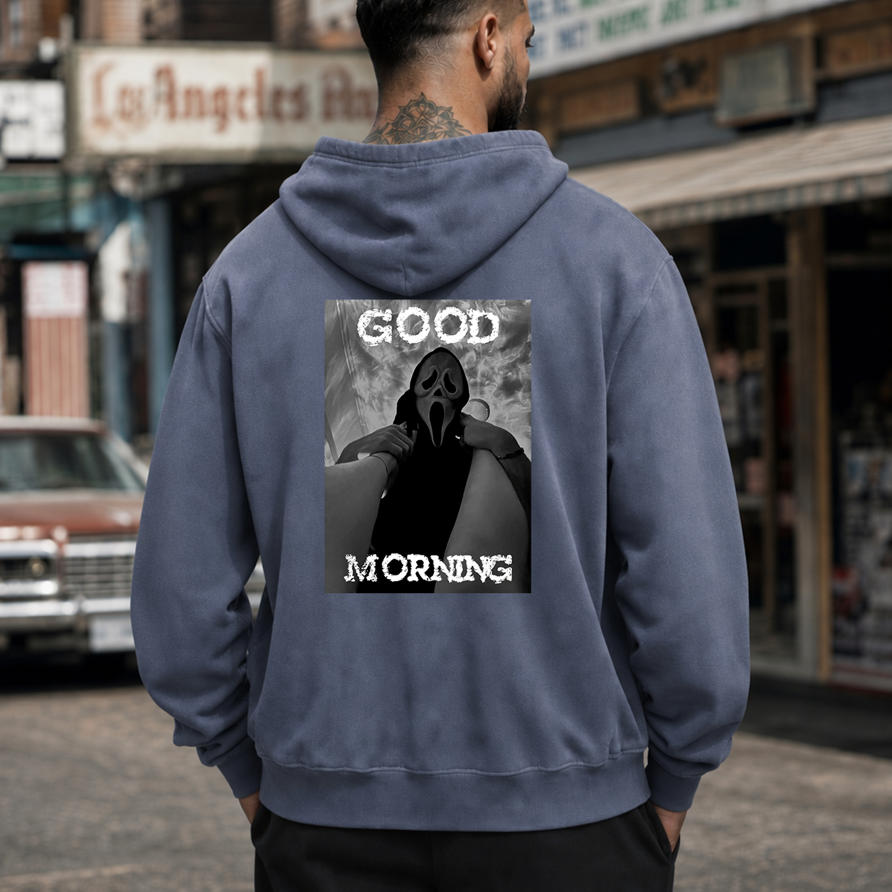 Good Morning Scream Mask Horror T-Shirt & Hoodie