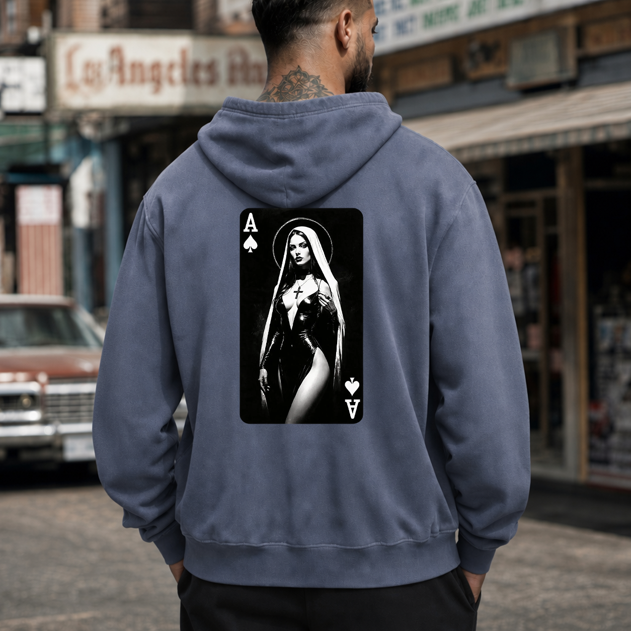 Gothic Nun Ace of Spades T-Shirt & Hoodie