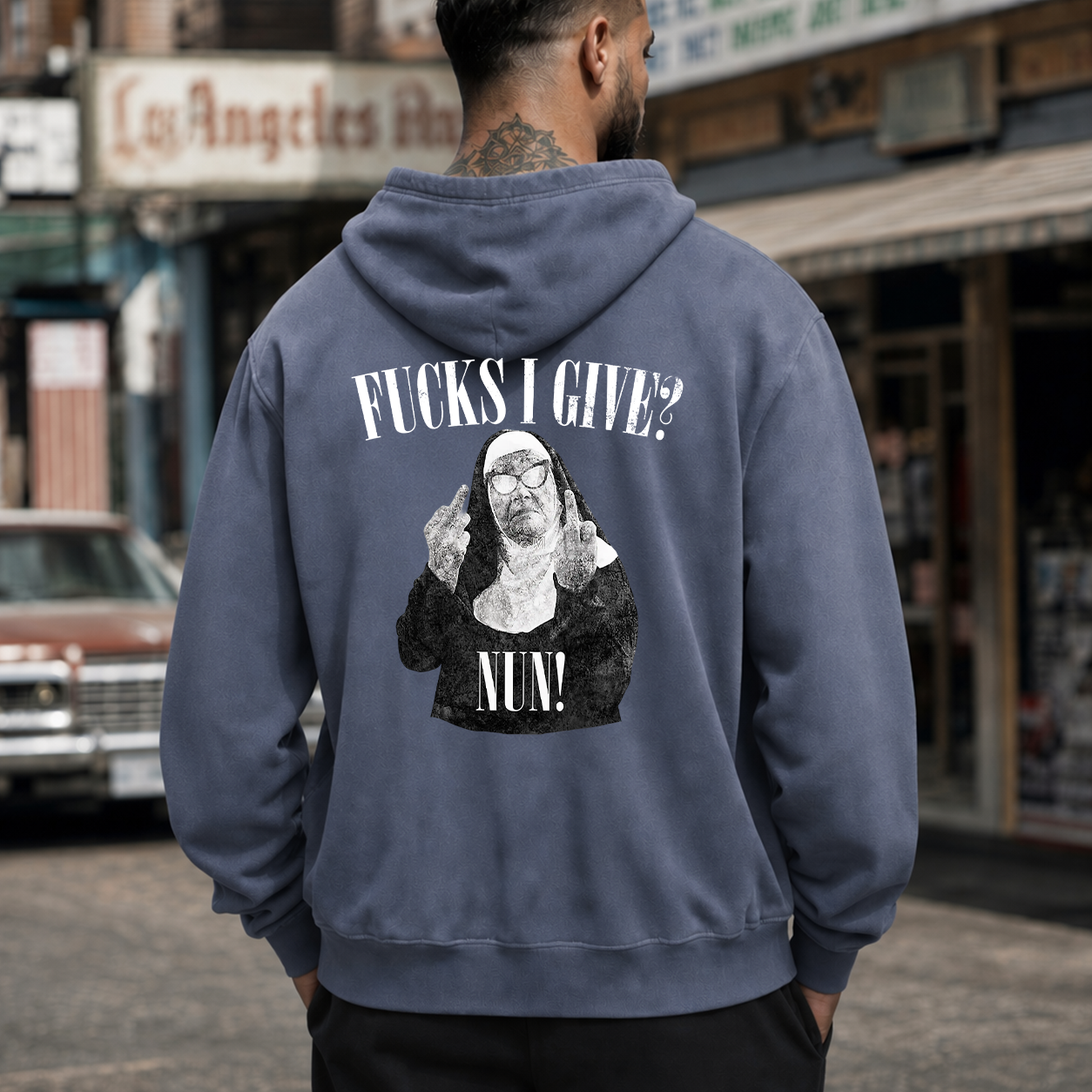 Fucks I Give Rebel Nun Graphic T-Shirt & Hoodie