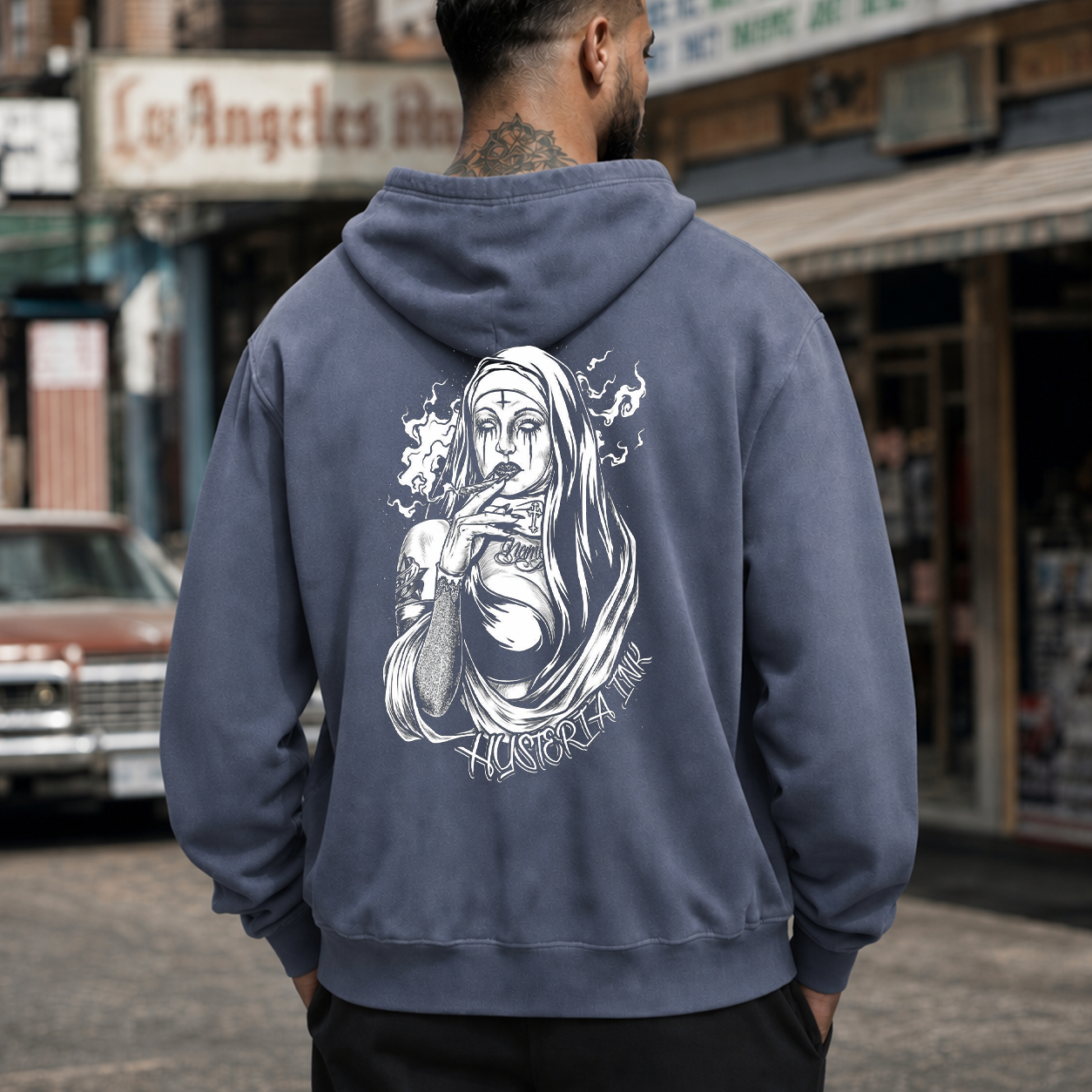 Smoking Nun Gothic Graphic T-Shirt & Hoodie