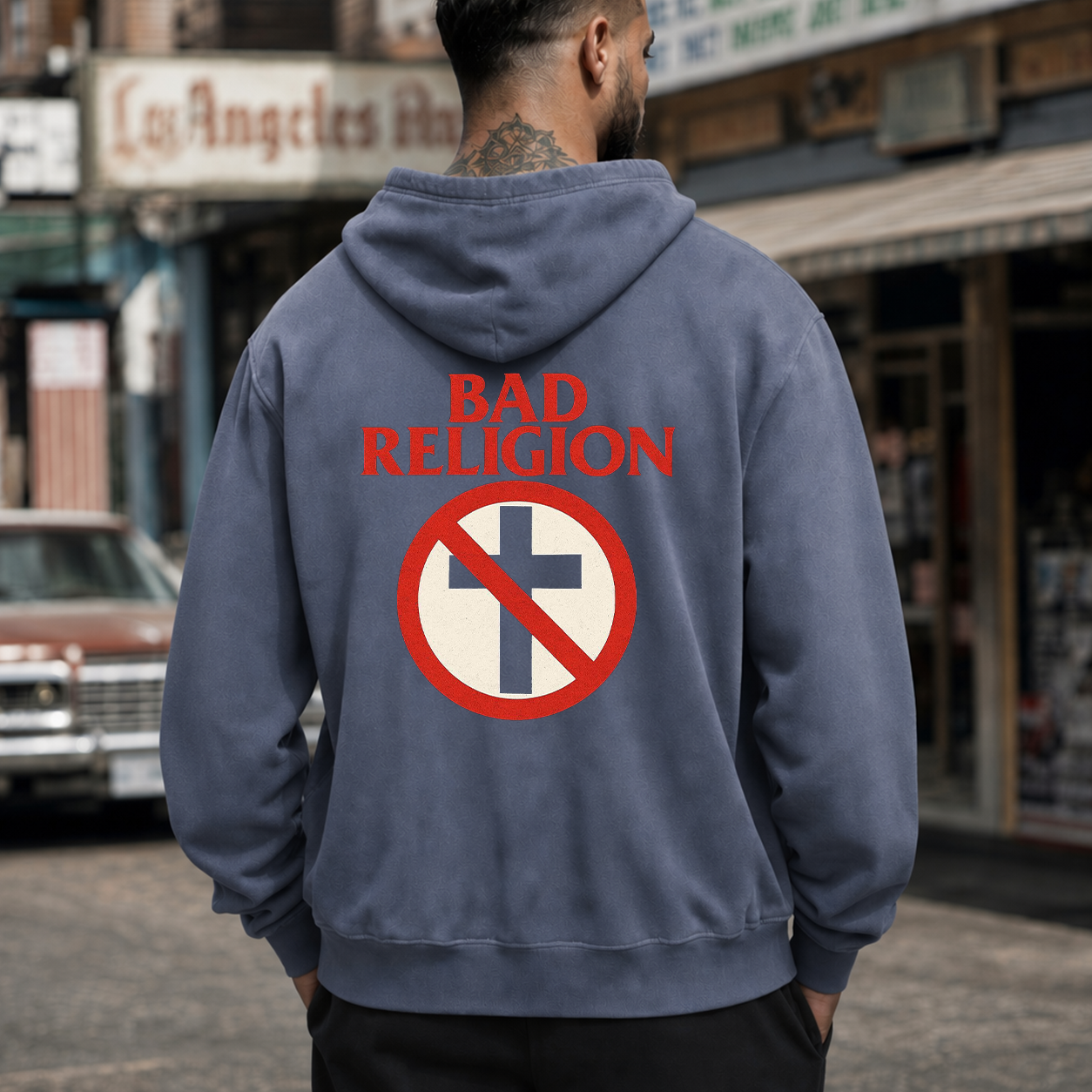 Bad Religion Anti-Cross Graphic T-Shirt & Hoodie