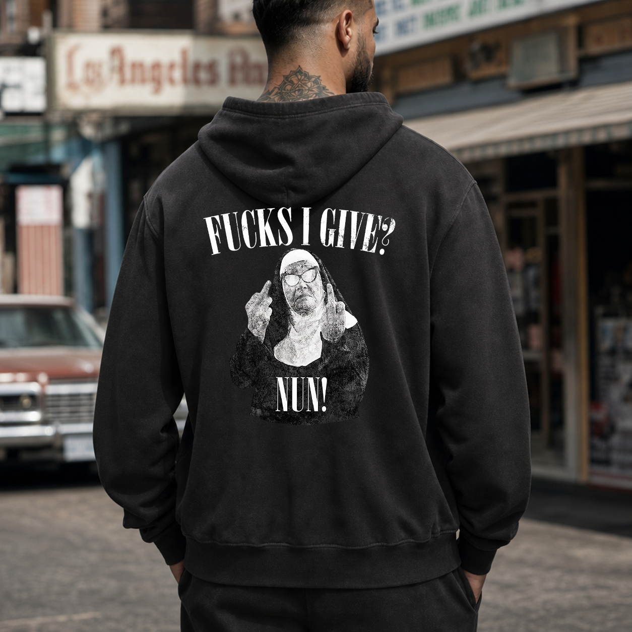 Fucks I Give Rebel Nun Graphic T-Shirt & Hoodie