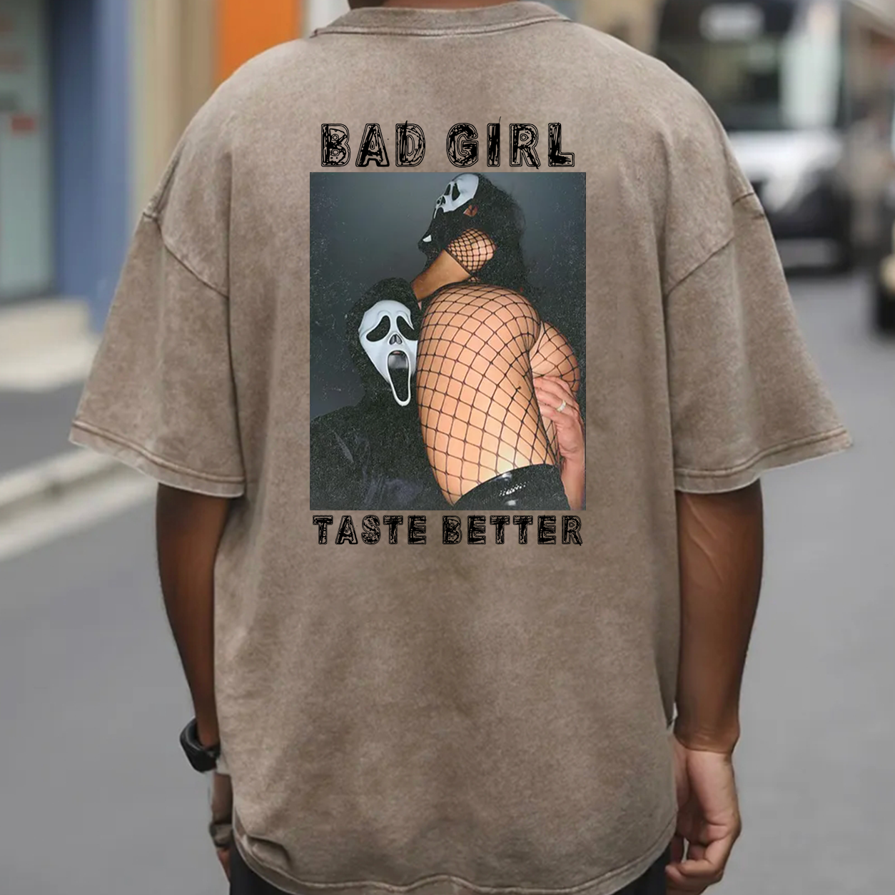 Bad Girl Fishnet Pin-Up Graphic T-Shirt & Hoodie