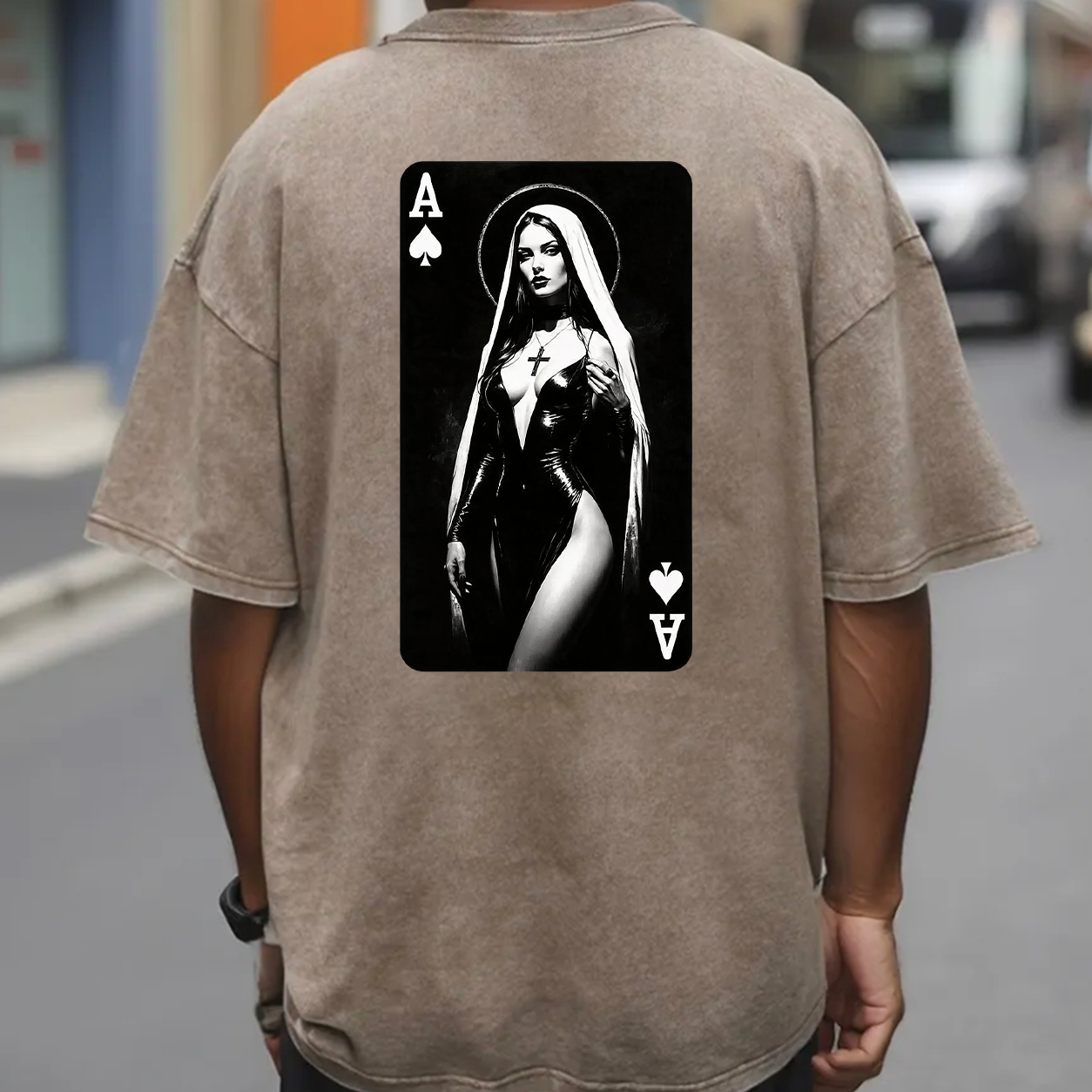 Gothic Nun Ace of Spades T-Shirt & Hoodie