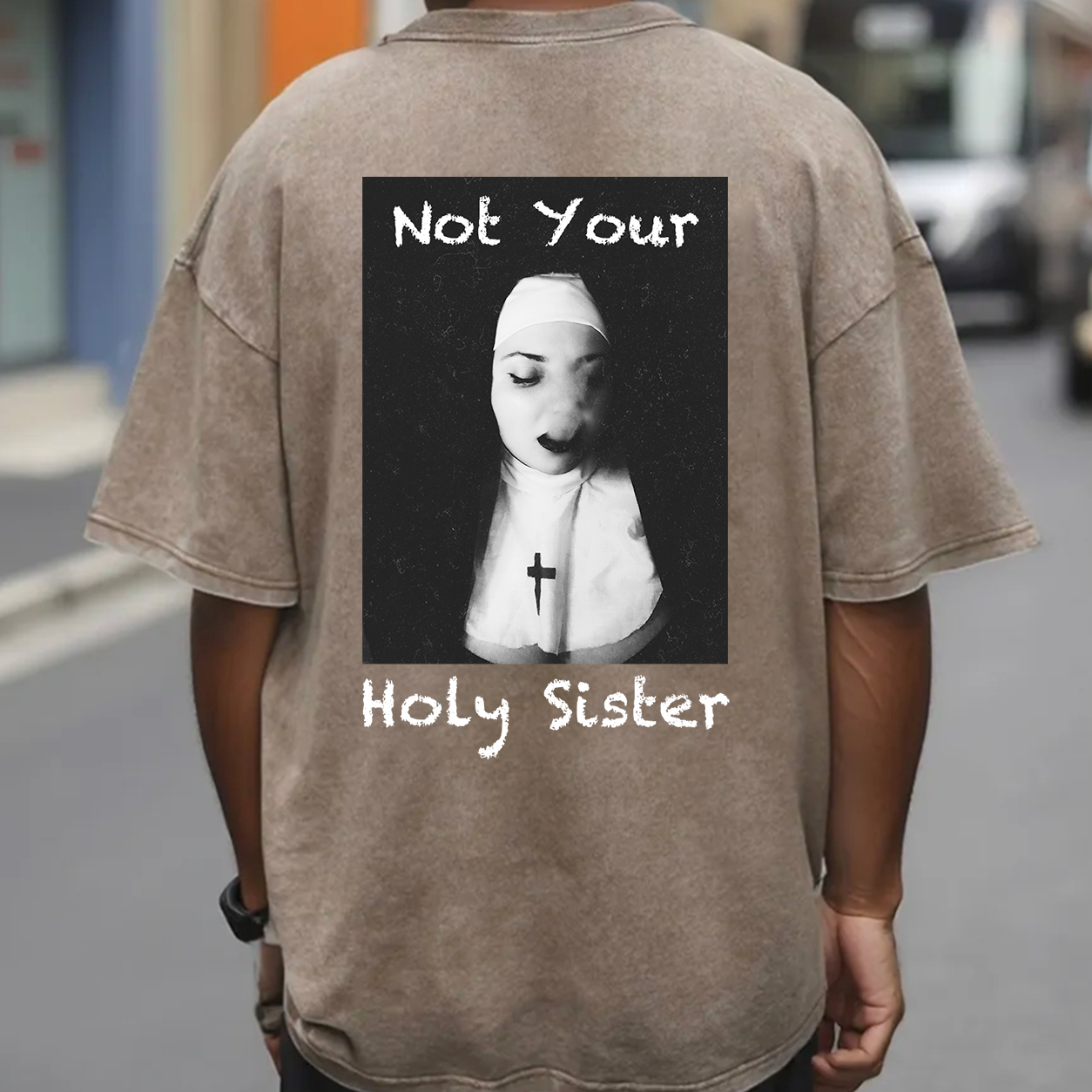 Not Your Holy Sister Vintage Nun T-Shirt & Hoodie