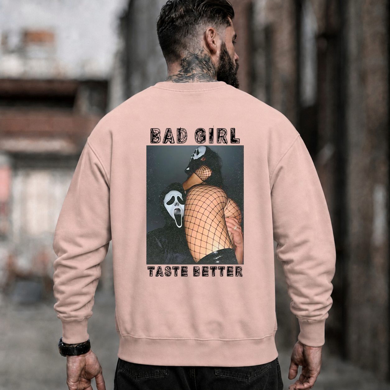 Bad Girl Fishnet Pin-Up Graphic T-Shirt & Hoodie