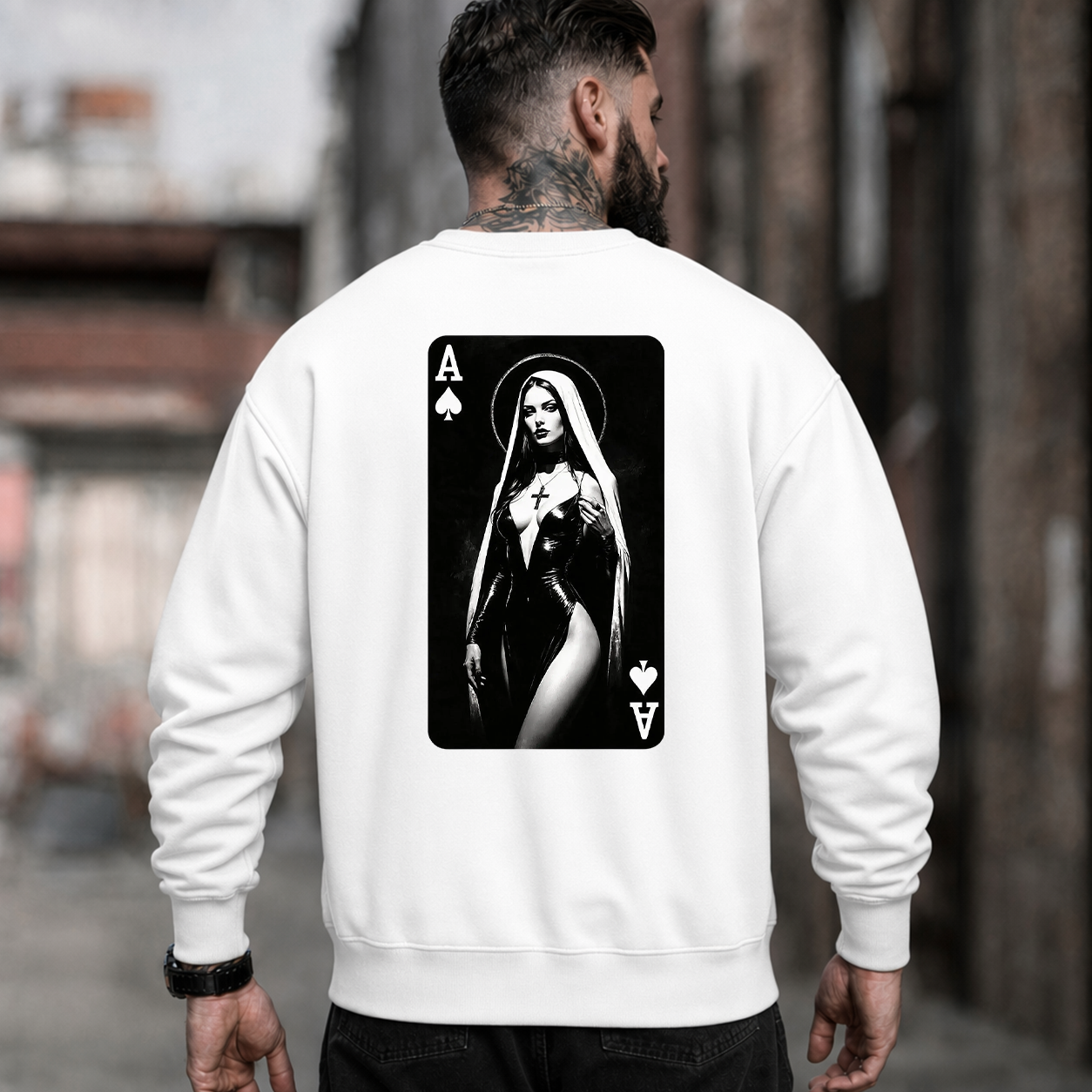 Gothic Nun Ace of Spades T-Shirt & Hoodie