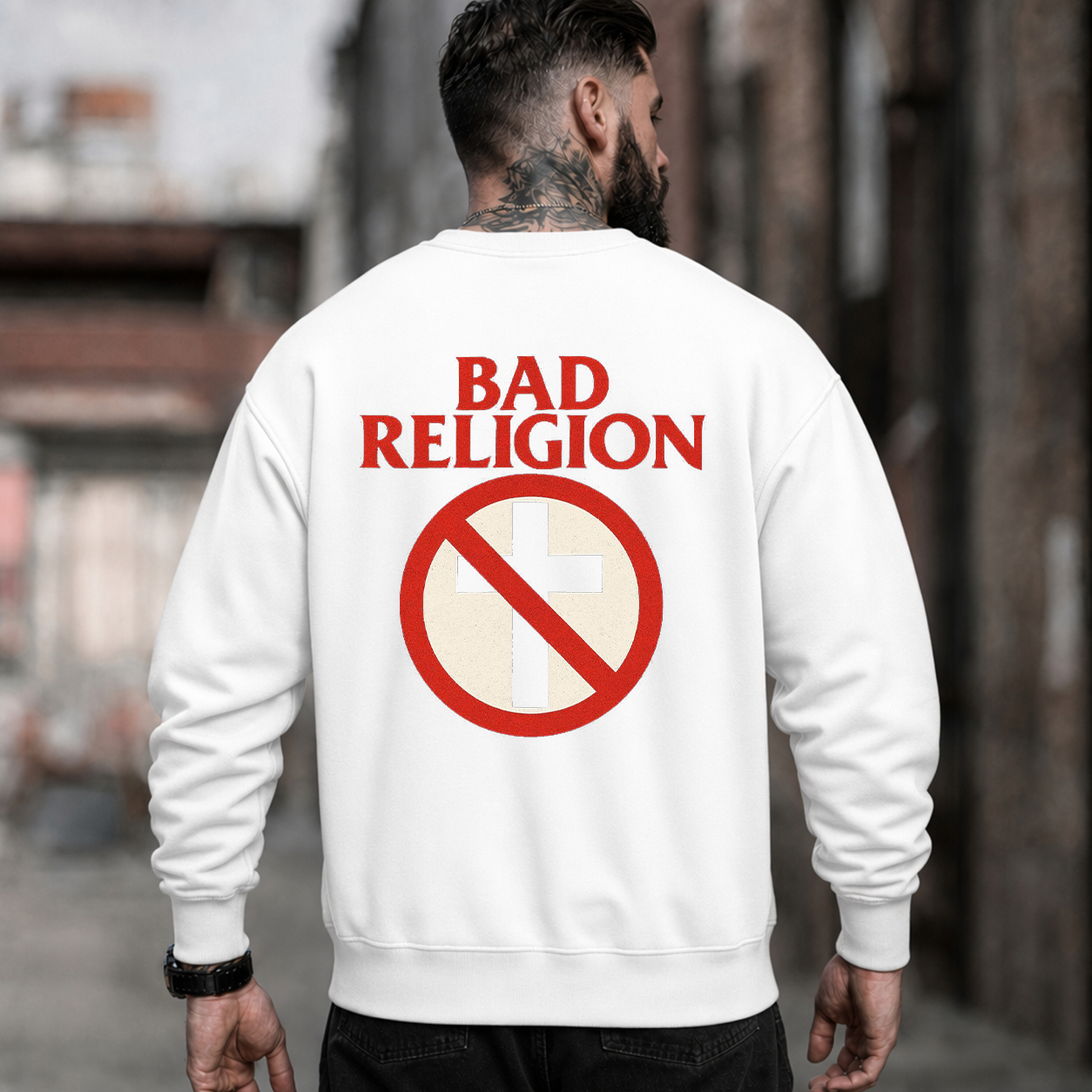 Bad Religion Anti-Cross Graphic T-Shirt & Hoodie