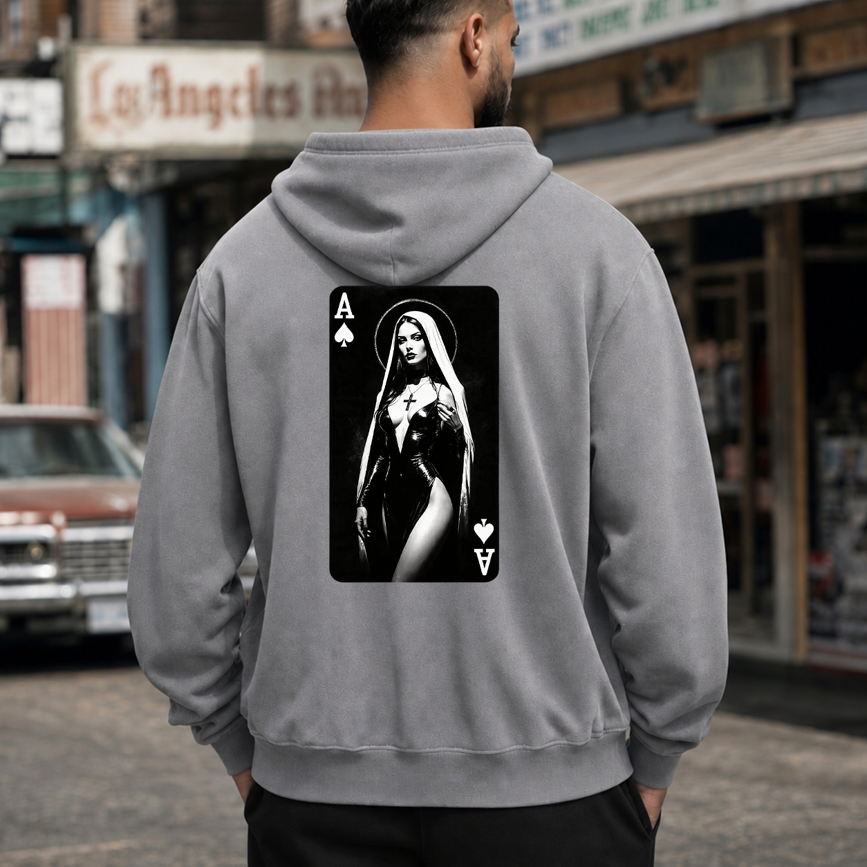 Gothic Nun Ace of Spades T-Shirt & Hoodie