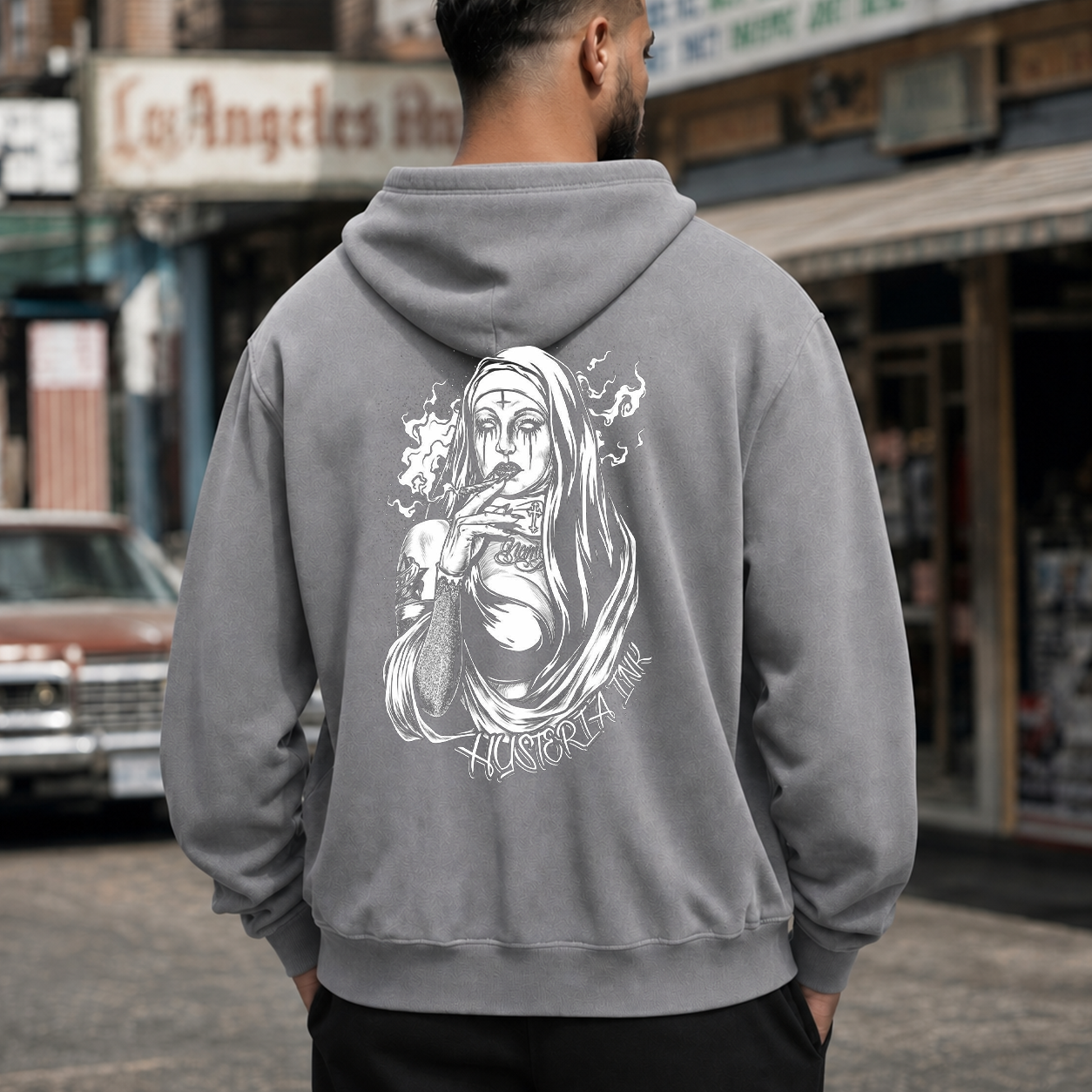 Smoking Nun Gothic Graphic T-Shirt & Hoodie