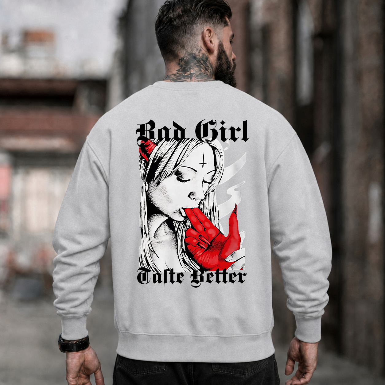 Bad Girl Angel Gothic Graphic T-Shirt & Hoodie
