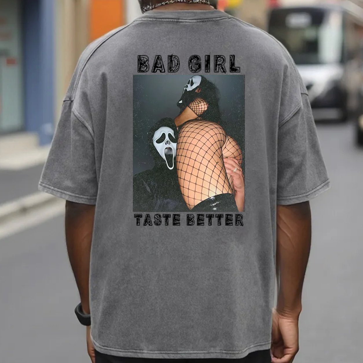 Bad Girl Fishnet Pin-Up Graphic T-Shirt & Hoodie