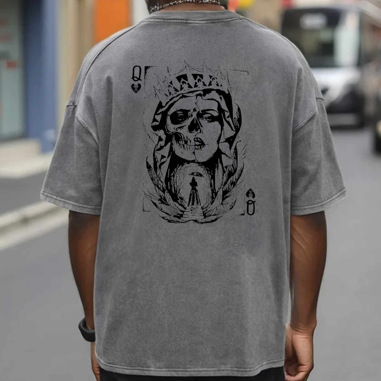 Skull King Playing Card Graphic T-Shirt & Hoodie