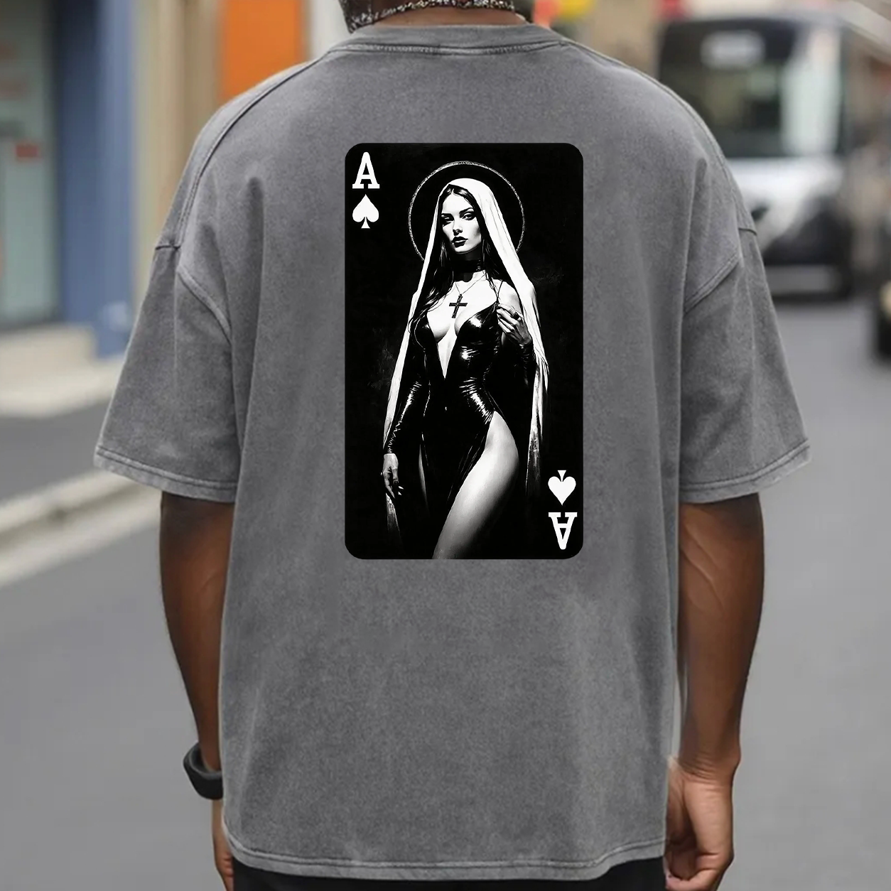 Gothic Nun Ace of Spades T-Shirt & Hoodie