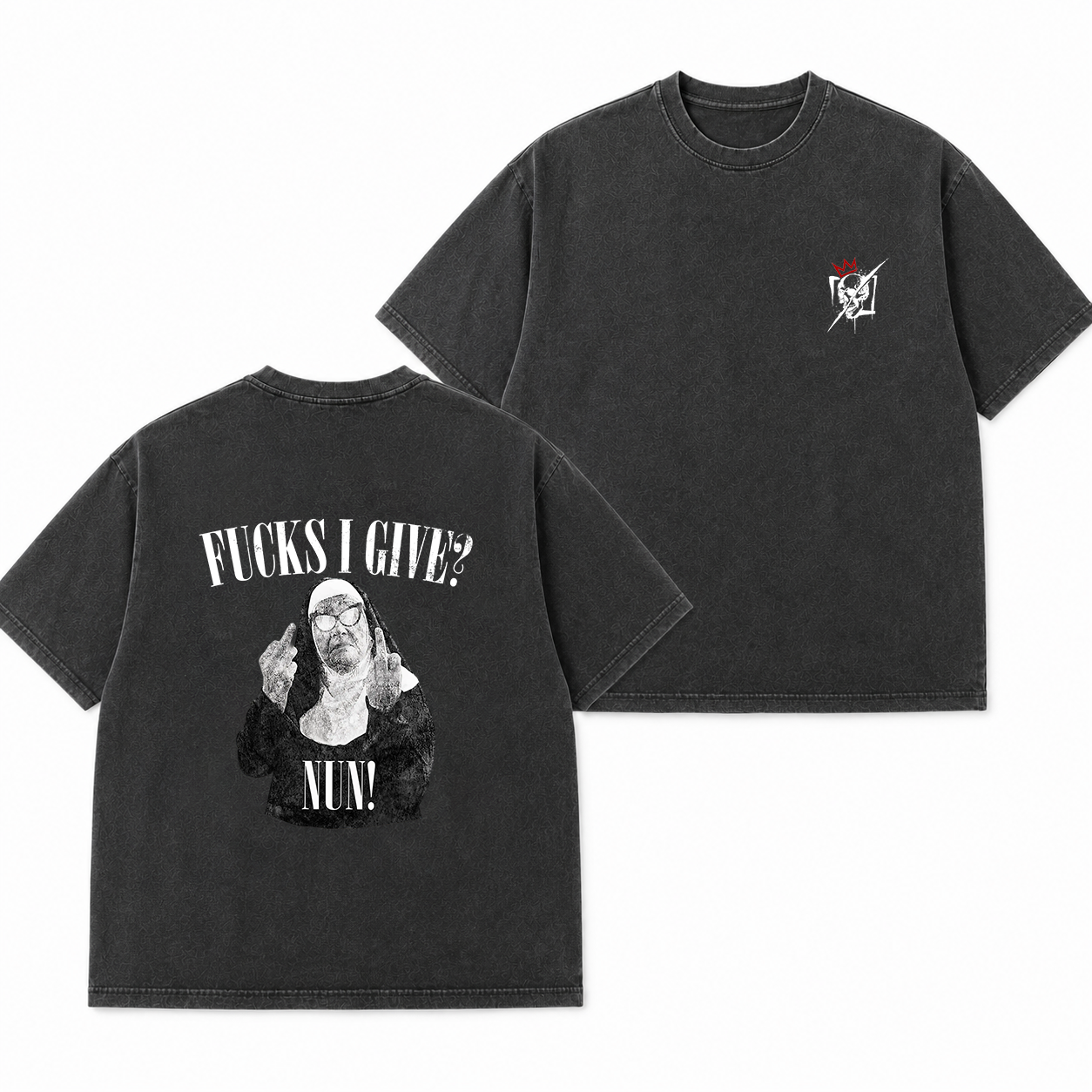 Fucks I Give Rebel Nun Graphic T-Shirt & Hoodie