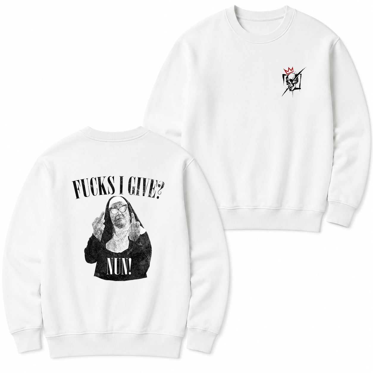 Fucks I Give Rebel Nun Graphic T-Shirt & Hoodie