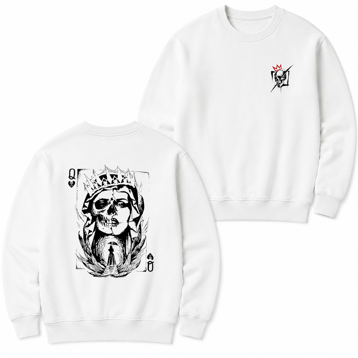 Skull King Playing Card Graphic T-Shirt & Hoodie