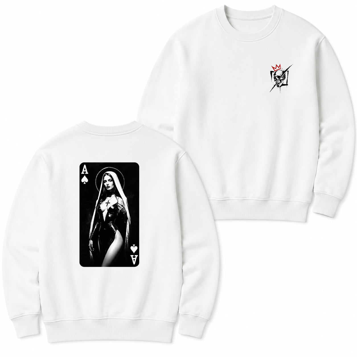 Gothic Nun Ace of Spades T-Shirt & Hoodie