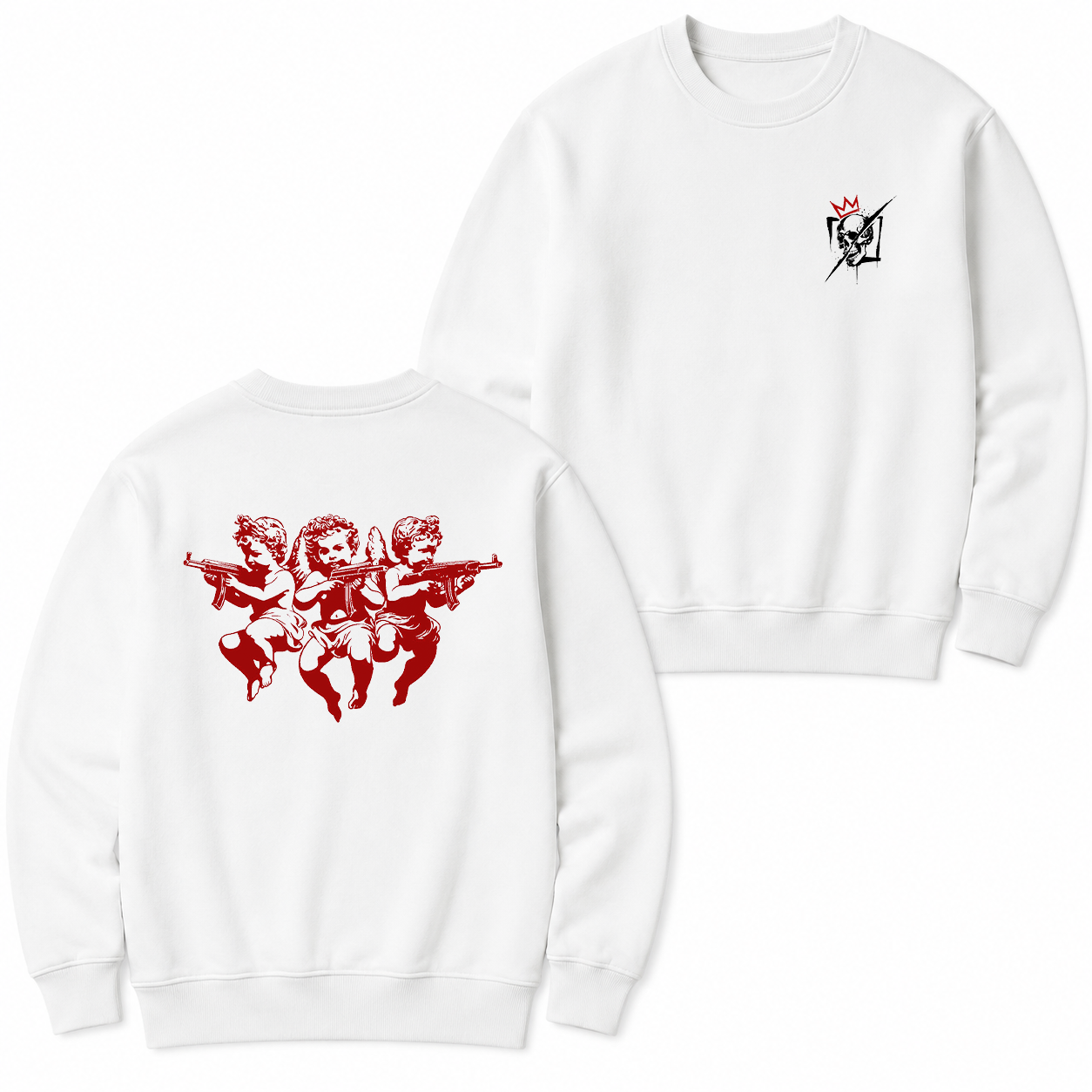 Armed Cherub Angels Graphic T-Shirt & Hoodie