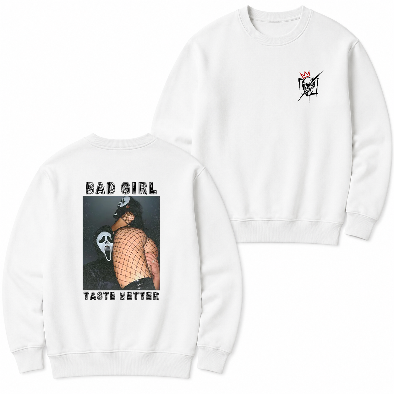 Bad Girl Fishnet Pin-Up Graphic T-Shirt & Hoodie