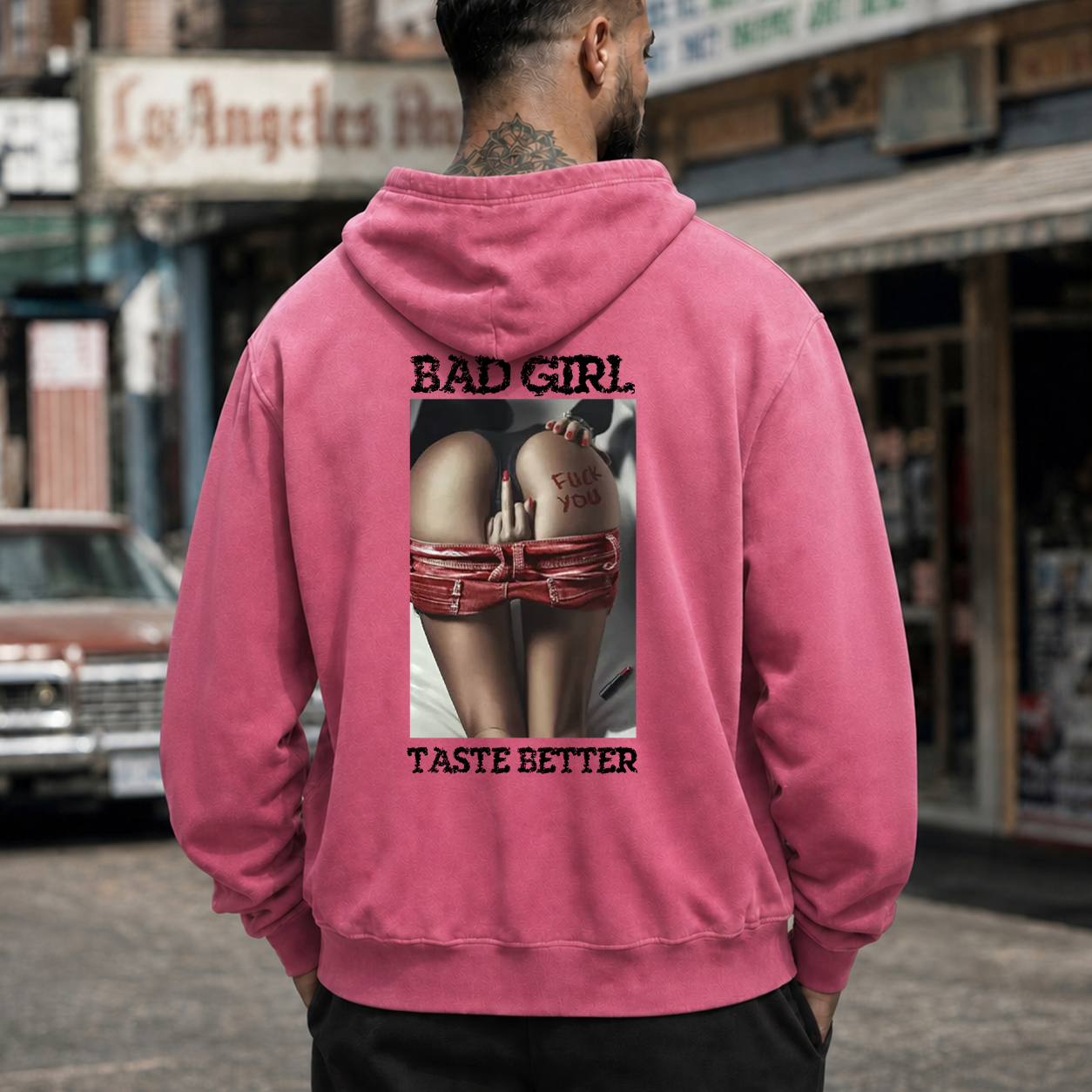 Bad Girl Bondage Pin-Up Graphic T-Shirt & Hoodie