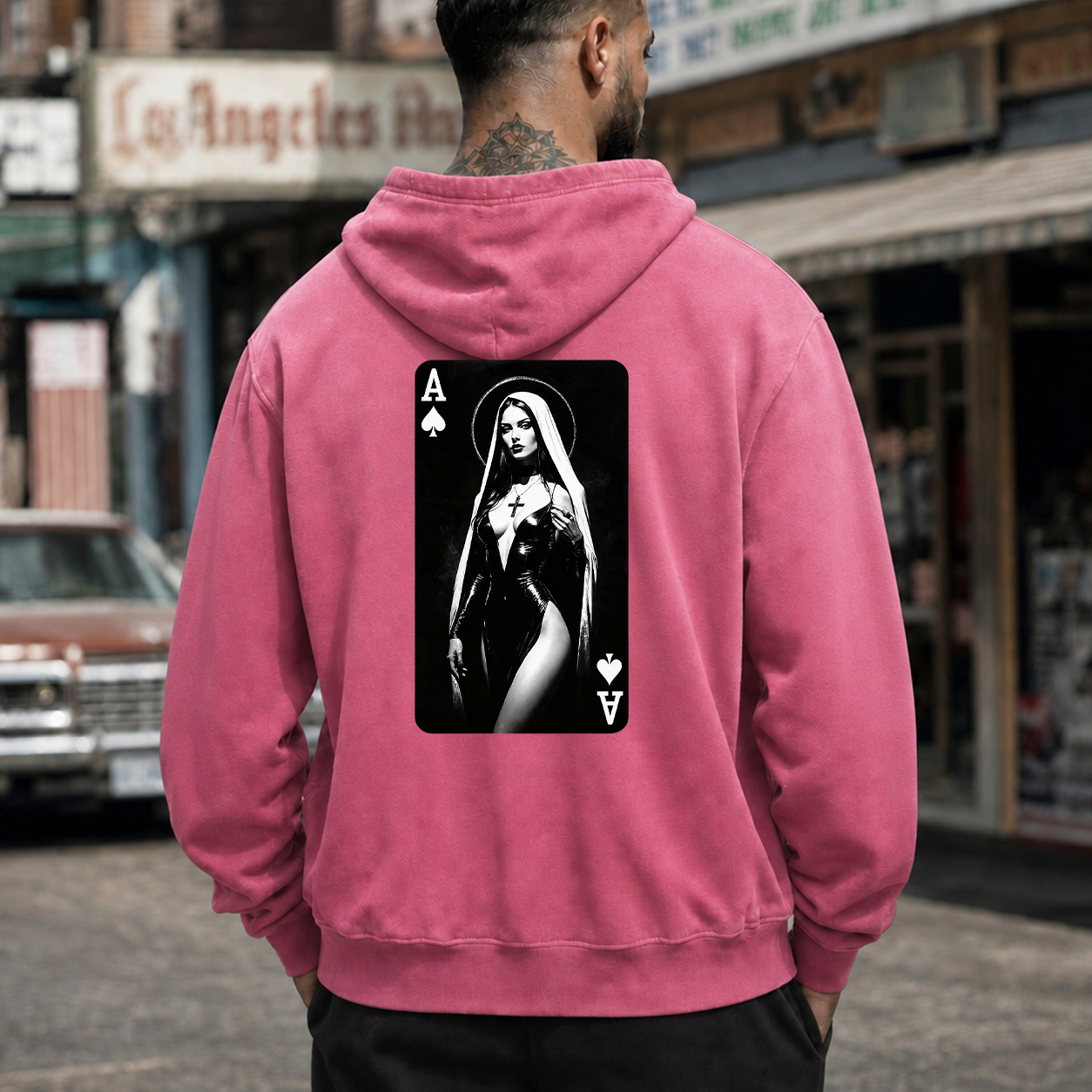 Gothic Nun Ace of Spades T-Shirt & Hoodie
