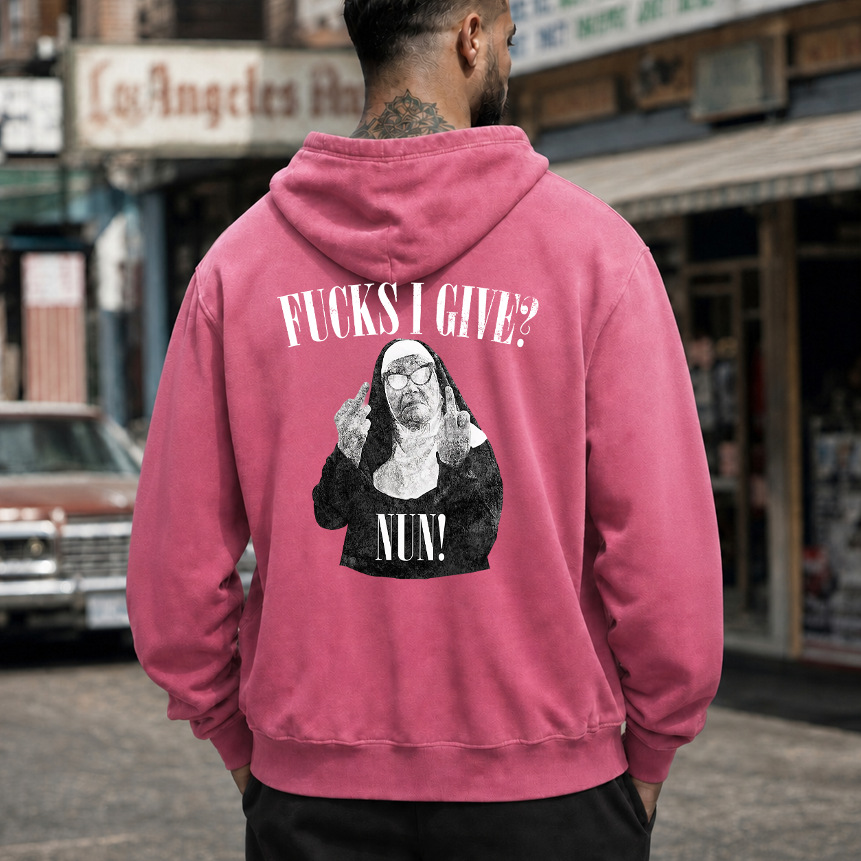 Fucks I Give Rebel Nun Graphic T-Shirt & Hoodie