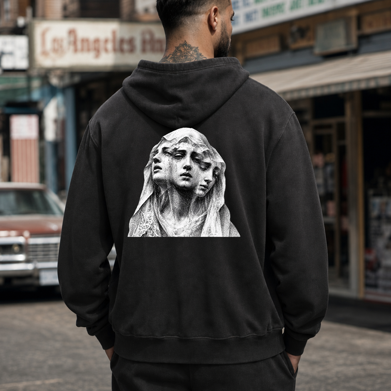 Three Faces Gothic Woman Graphic T-Shirt & Hoodie