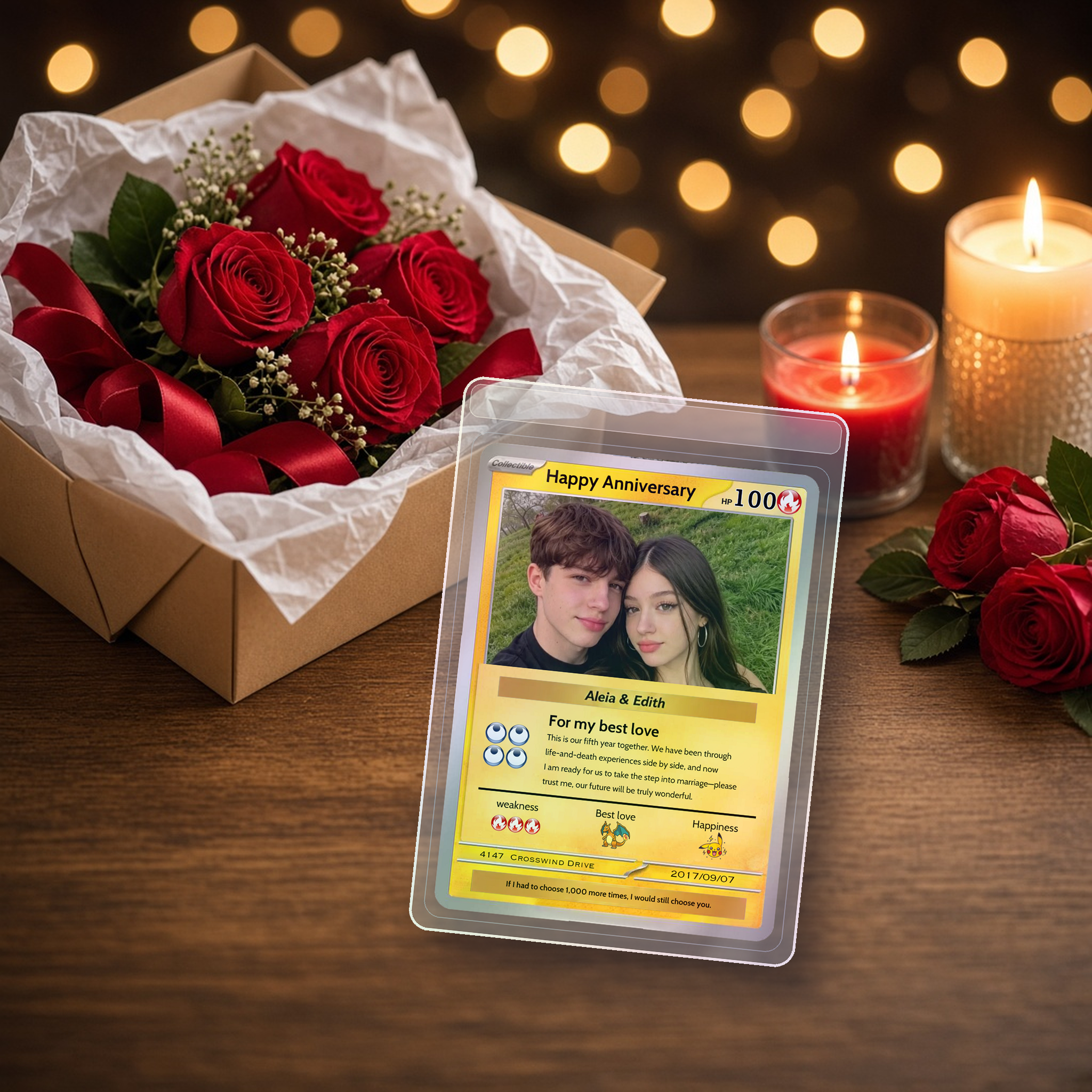 Personalized Photo Card – Custom Gift for Couples