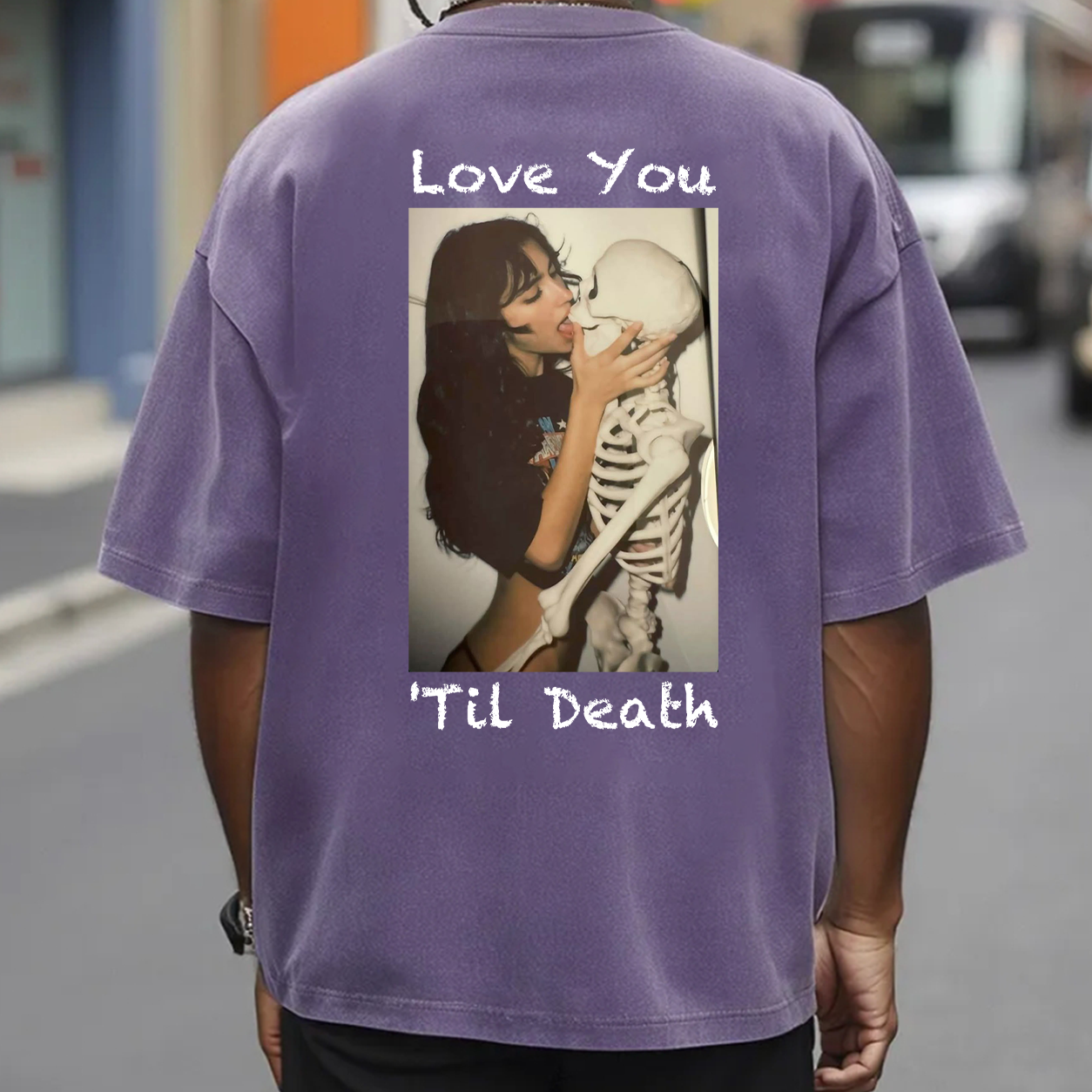 Love You Till Death Skeleton Kiss T-Shirt & Hoodie