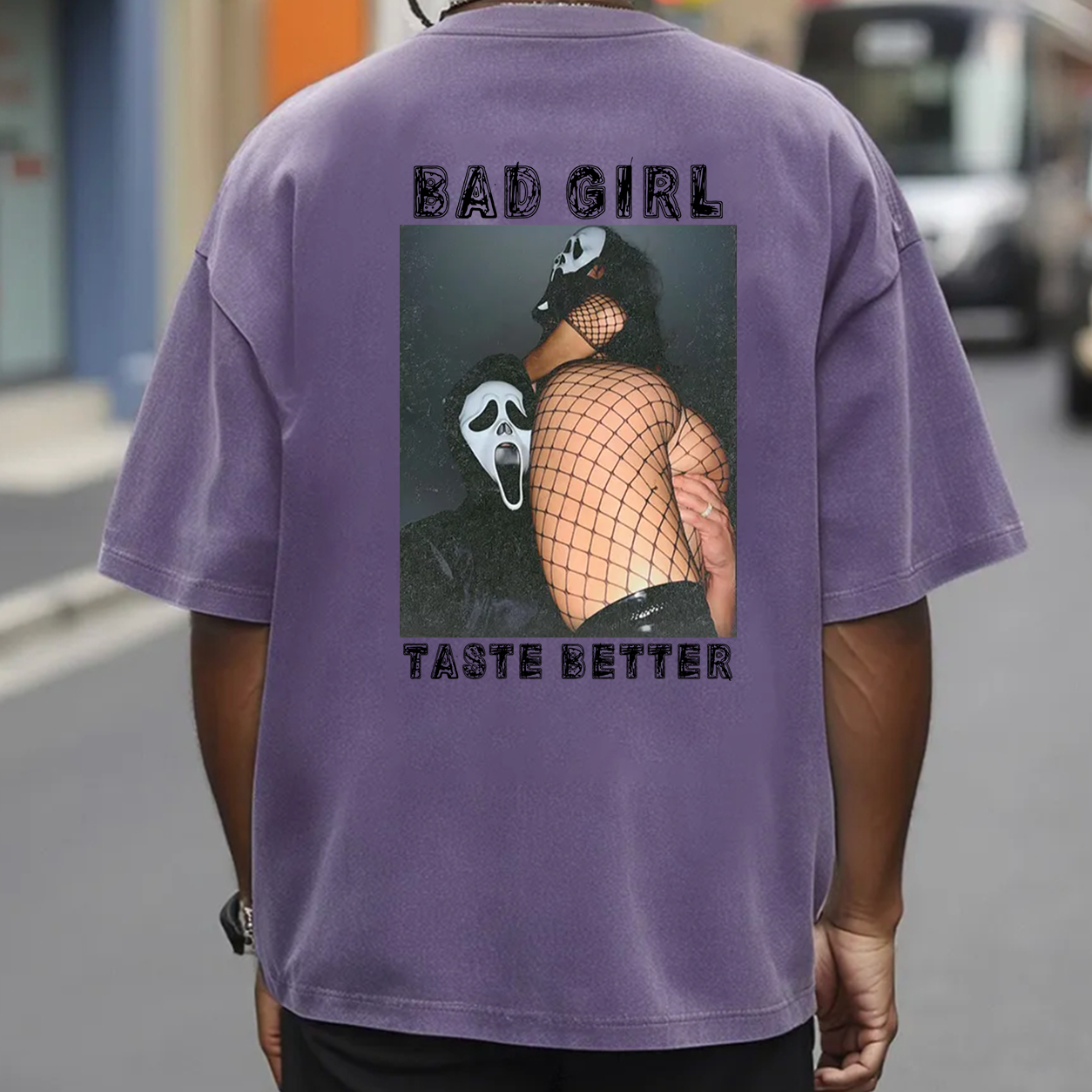 Bad Girl Fishnet Pin-Up Graphic T-Shirt & Hoodie