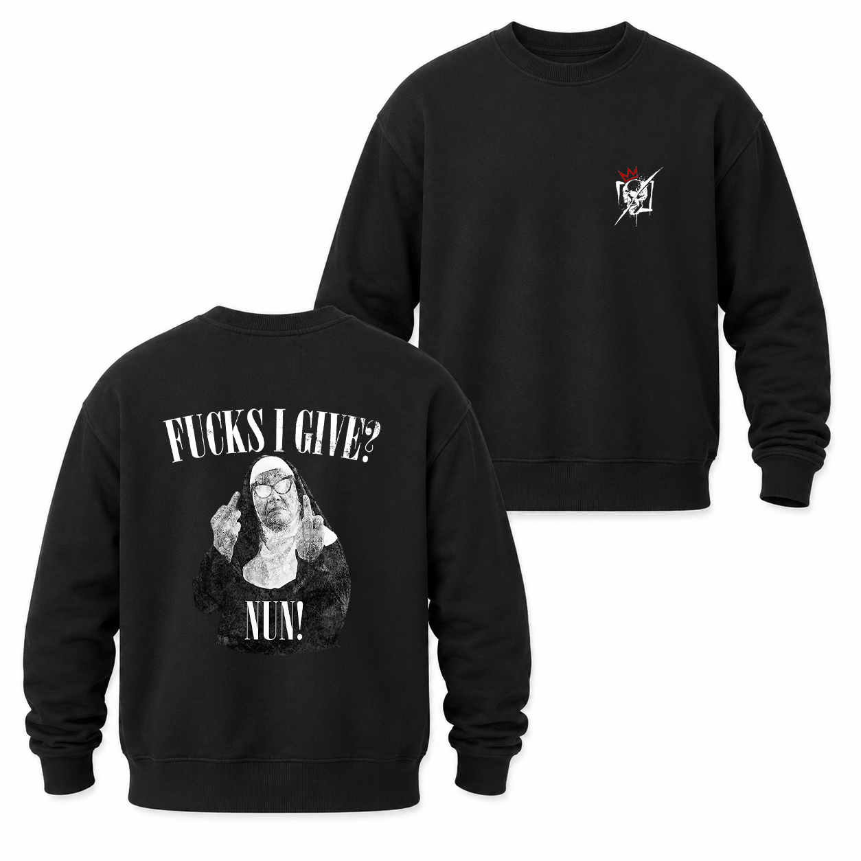 Fucks I Give Rebel Nun Graphic T-Shirt & Hoodie