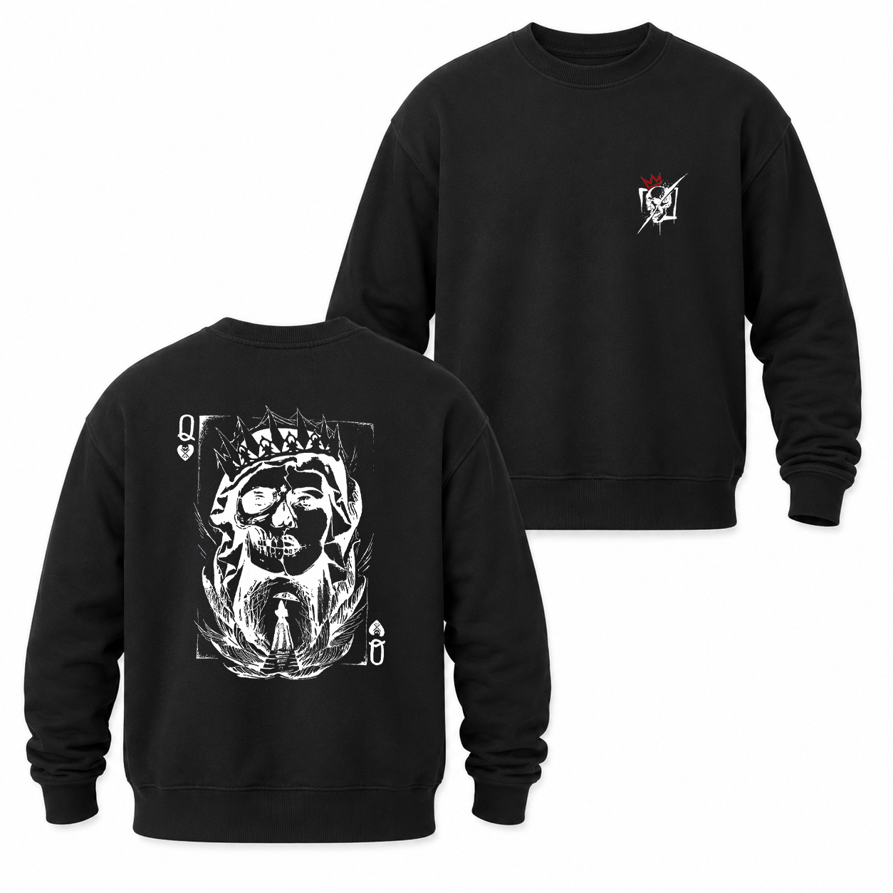Skull King Playing Card Graphic T-Shirt & Hoodie