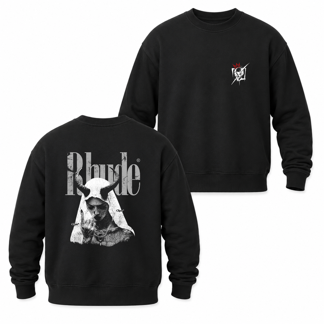 Rude Horned Nun Gothic Graphic T-Shirt & Hoodie
