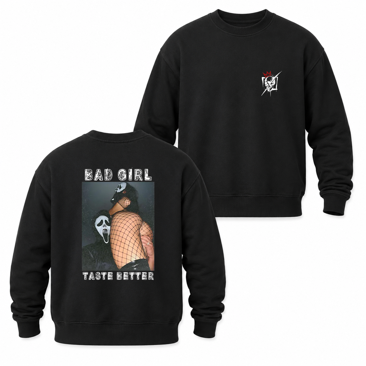 Bad Girl Fishnet Pin-Up Graphic T-Shirt & Hoodie